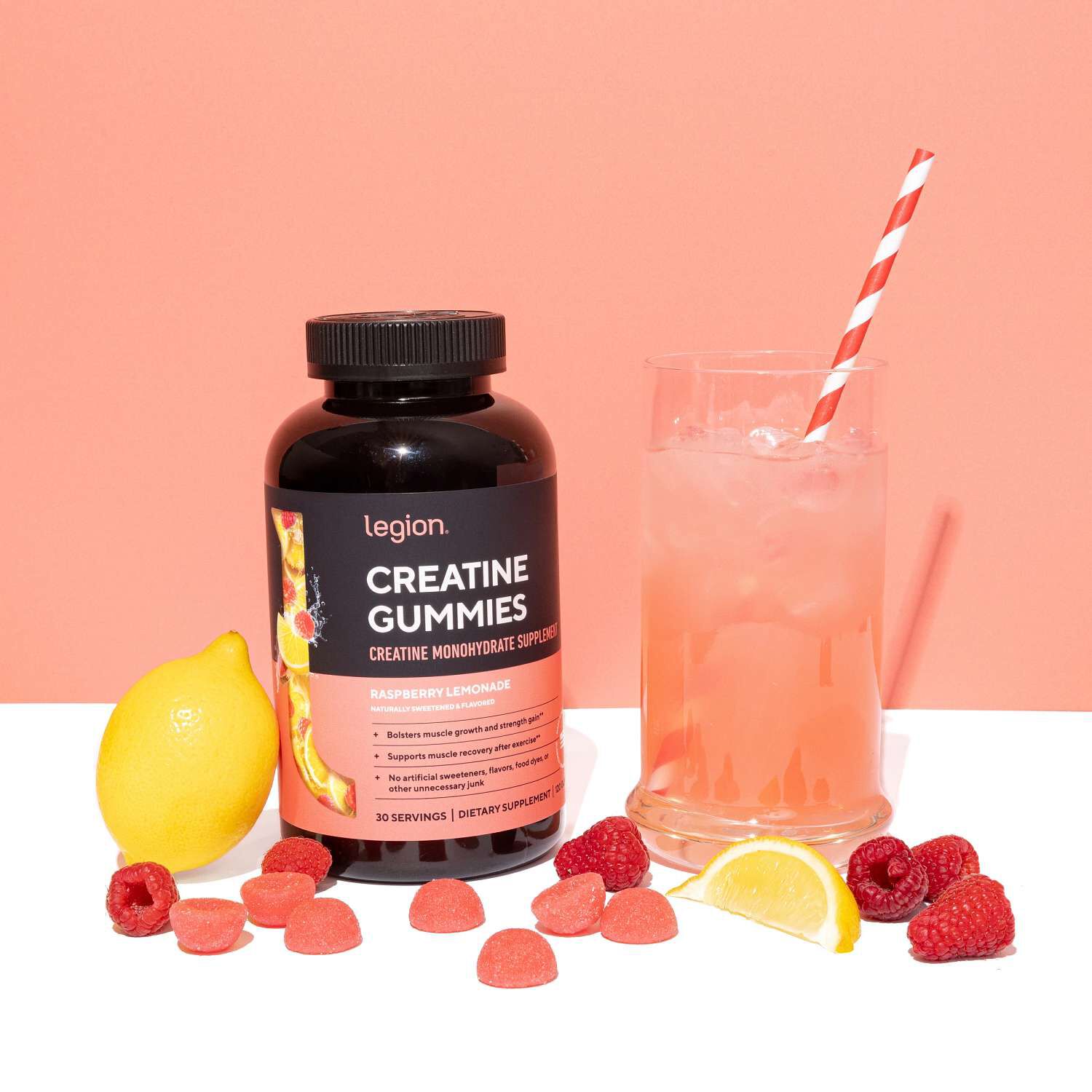 Creatine Gummies - Raspberry Lemonade 120 (30 Servings)