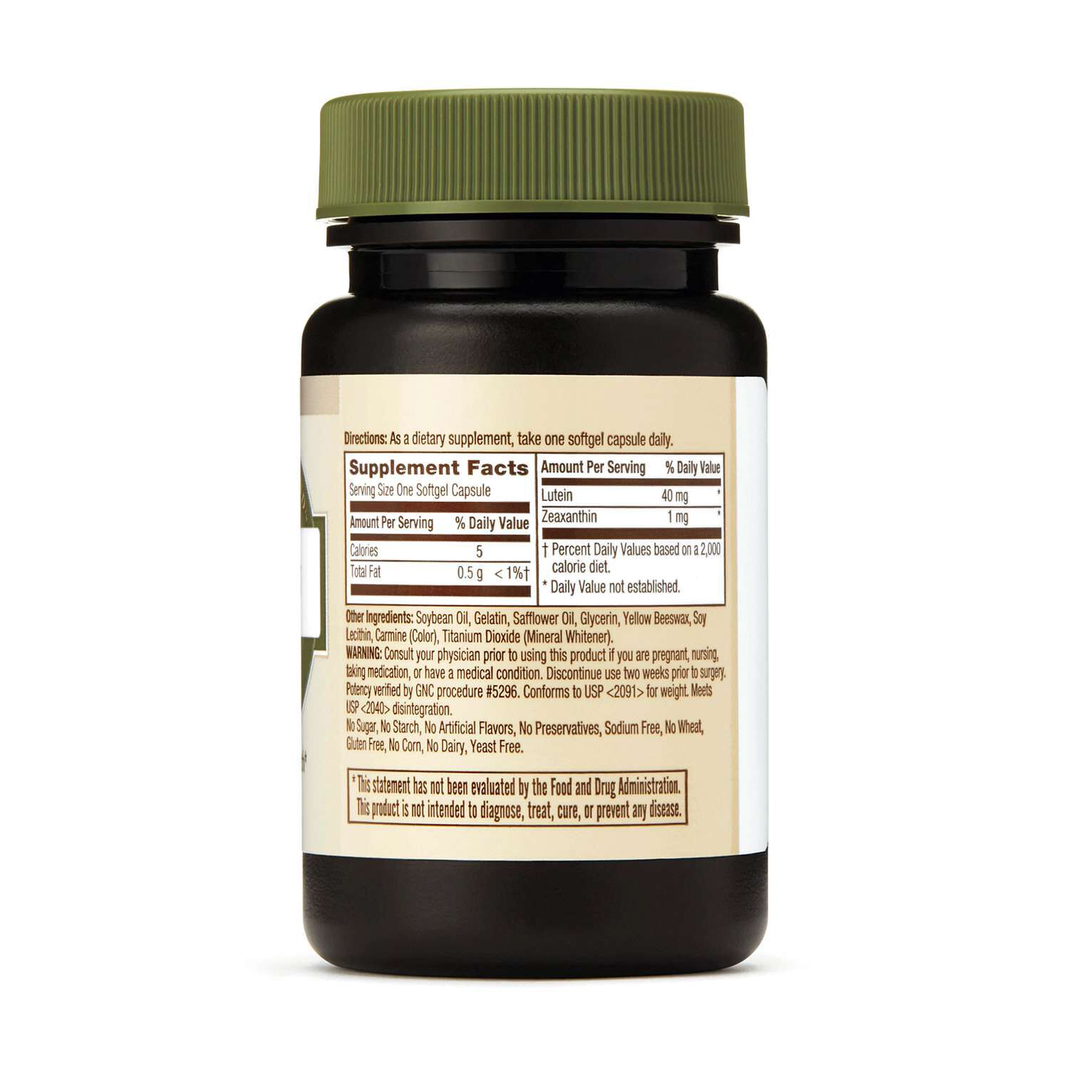 Lutein 40mg - 30 Softgels (30 Servings)  | GNC