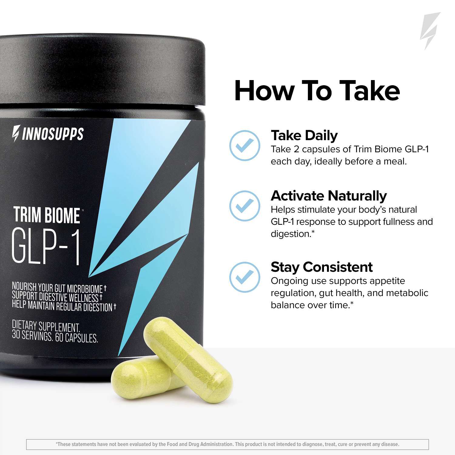 Trim Biome&trade; GLP-1 - 60 Capsules (30 Servings)