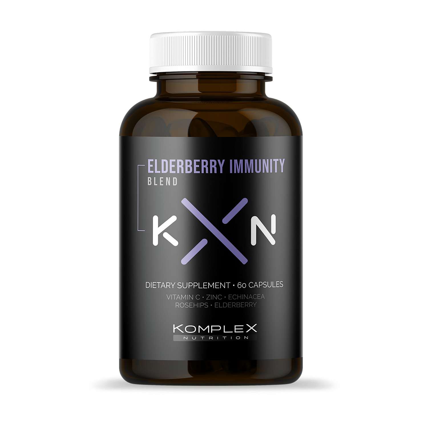 Elderberry Immunity Capsules - 60 Capsules (30 Servings)  | GNC