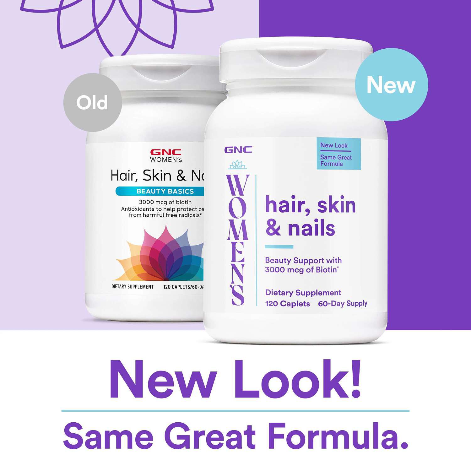 Hair Skin & Nails - 120 Caplets (60 Servings)