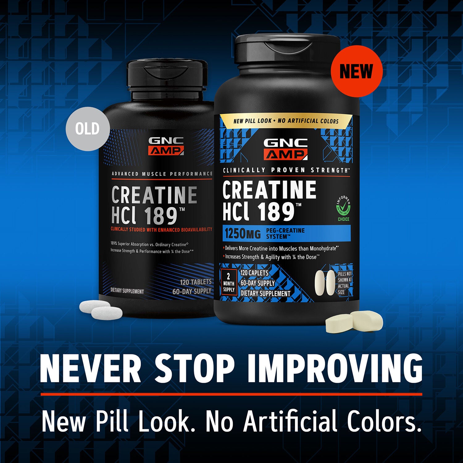 Creatine HCl 189&trade; - 120 Tablets (60 Servings)  | GNC