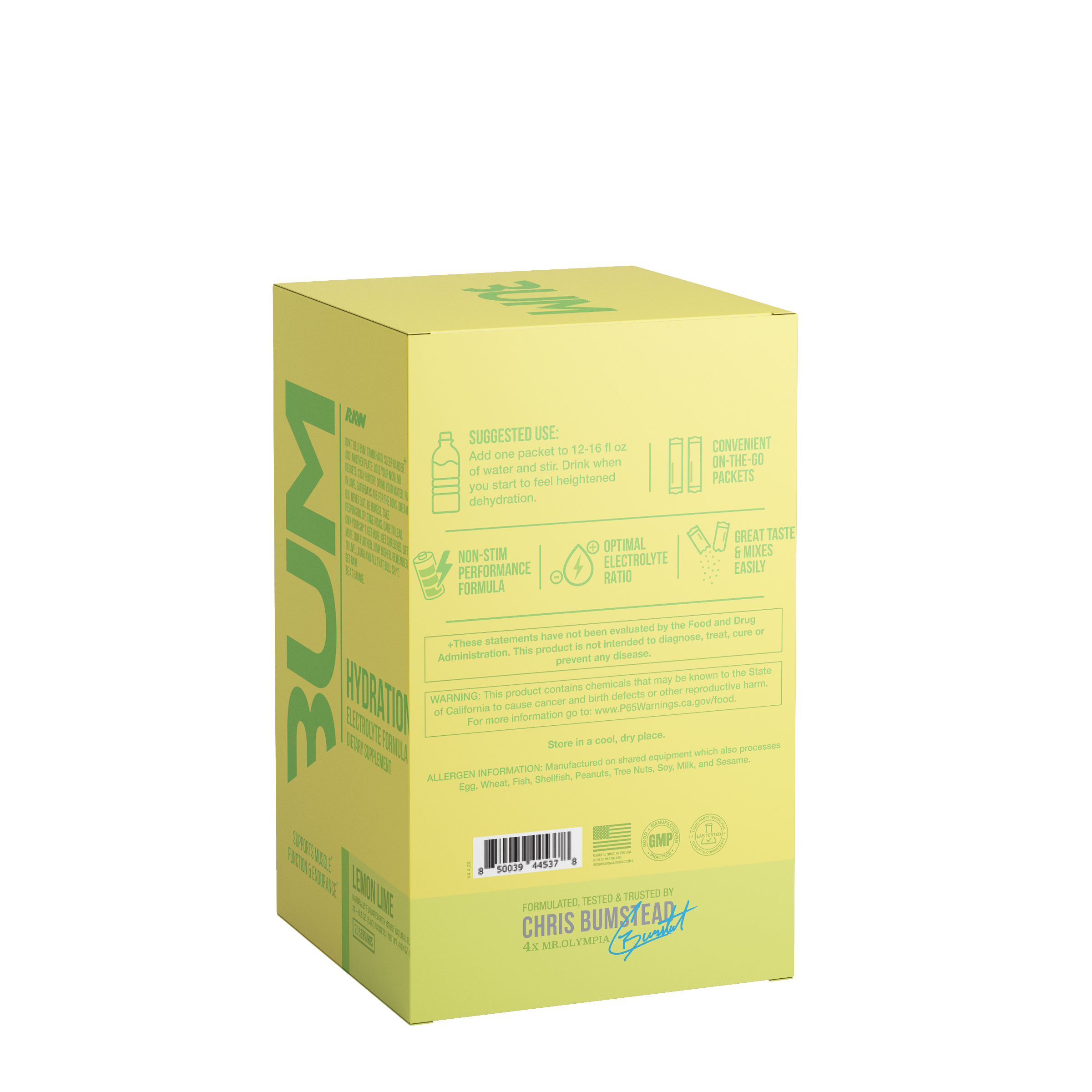 Hydration Electrolyte Formula - Lemon Lime (20 Stick Packs)  | GNC