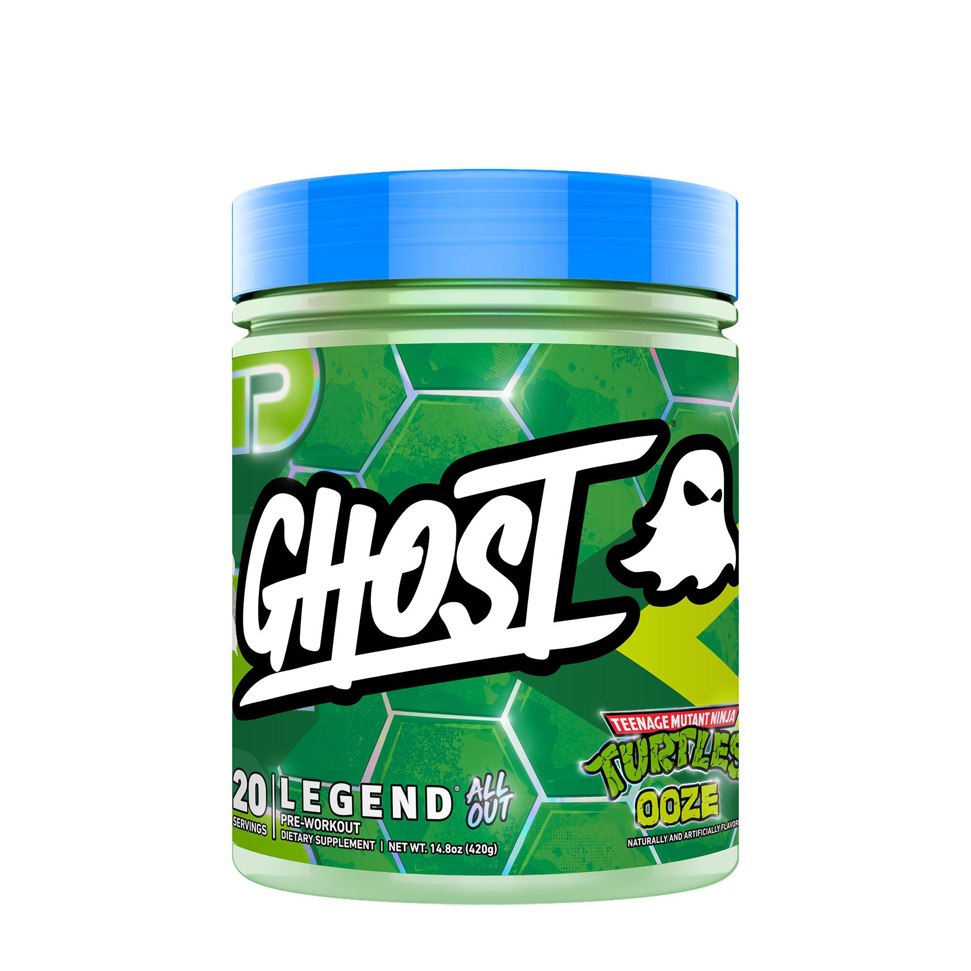 GNC GHOST Legend All Out PreWorkout Warheads Sour Green Apple 16.2