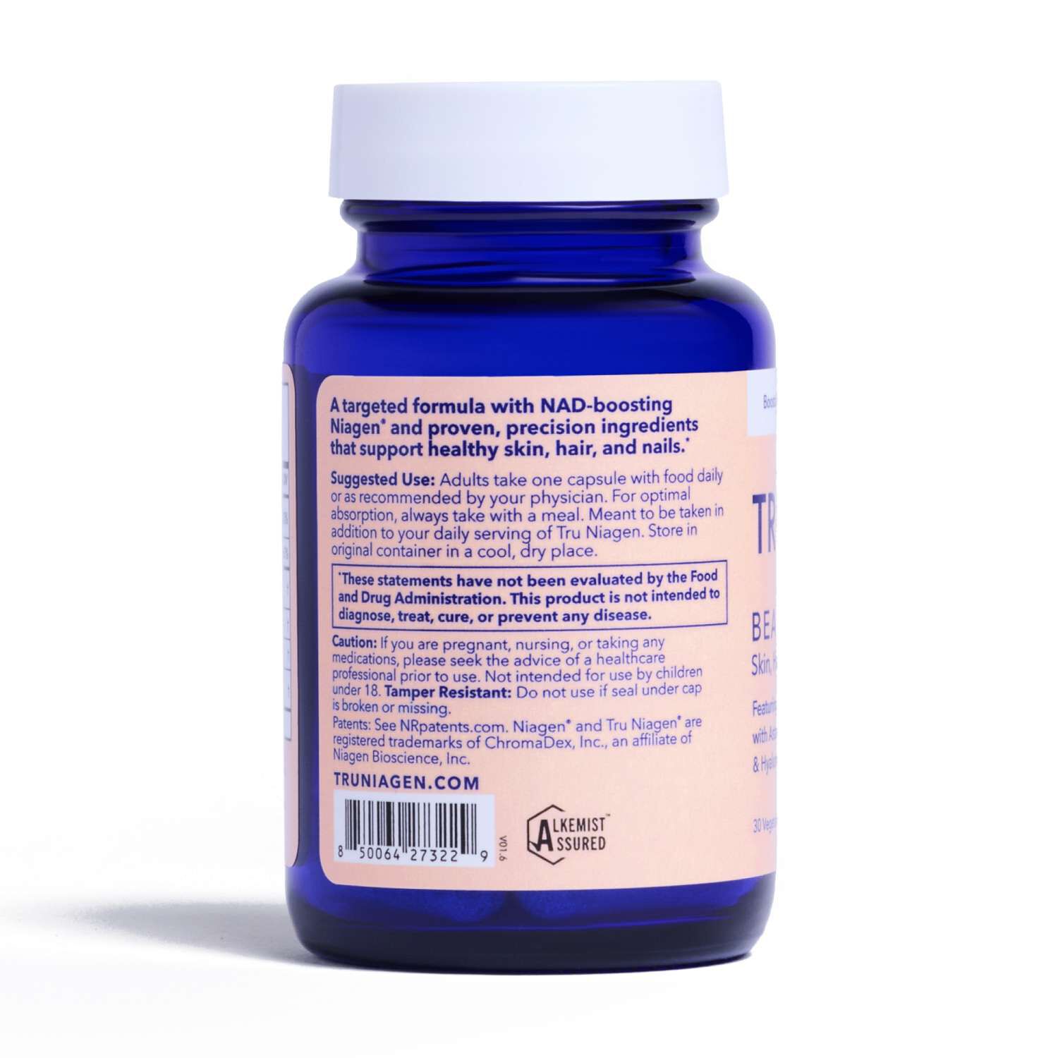 Tru Niagen Beauty - 30 Vegetarian Capsules (30 Servings)  | GNC