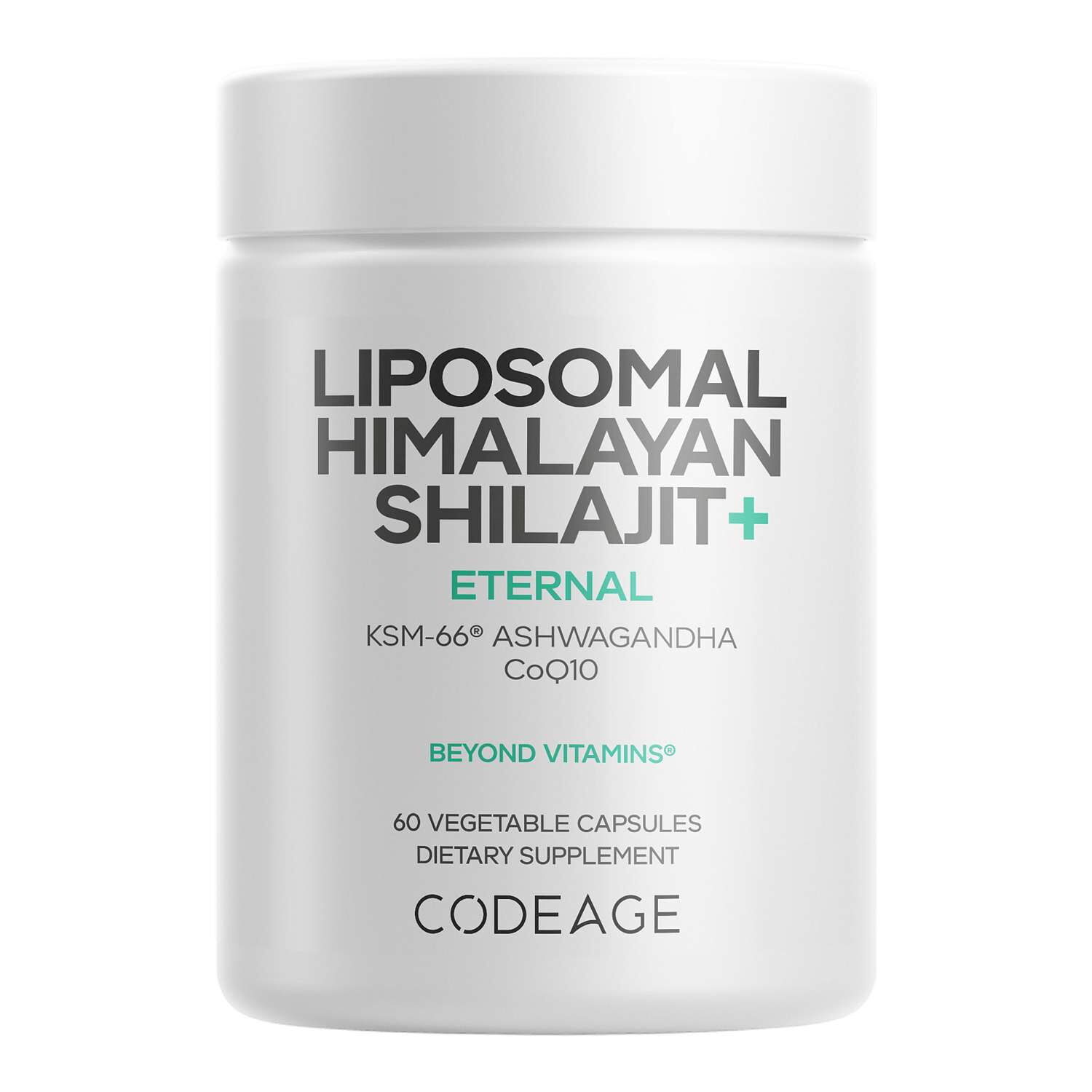 Liposomal Himalayan Shilajit+ - 60 Vegetable Capsules (30 Servings)