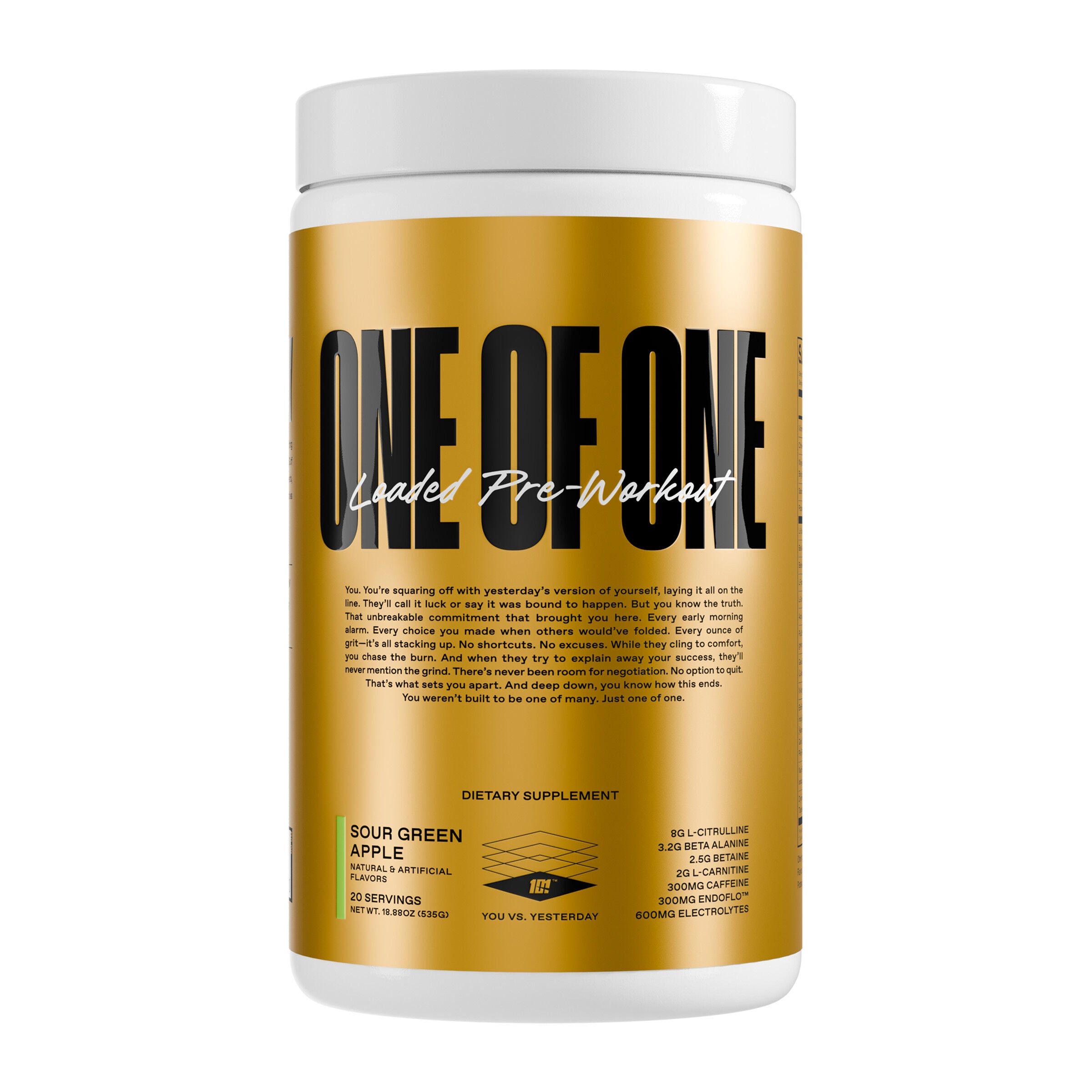 One of One Loaded Pre-Workout - Sour Green Apple (20 Servings)  | GNC