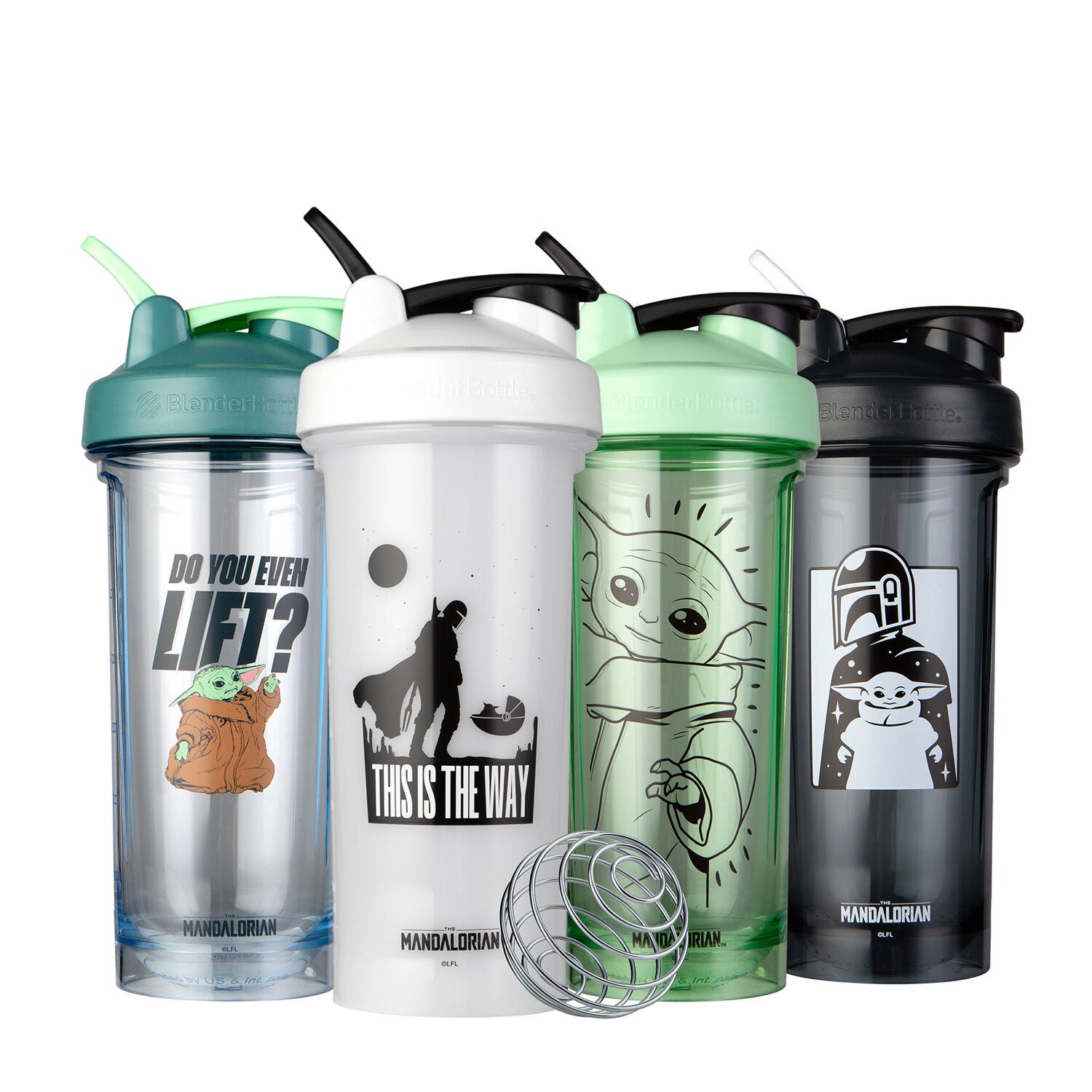 BlenderBottle Star Wars Shaker Bottle Pro Series Perfect for Protein Shakes  and Pre Workout, 28-Ounce, The Child