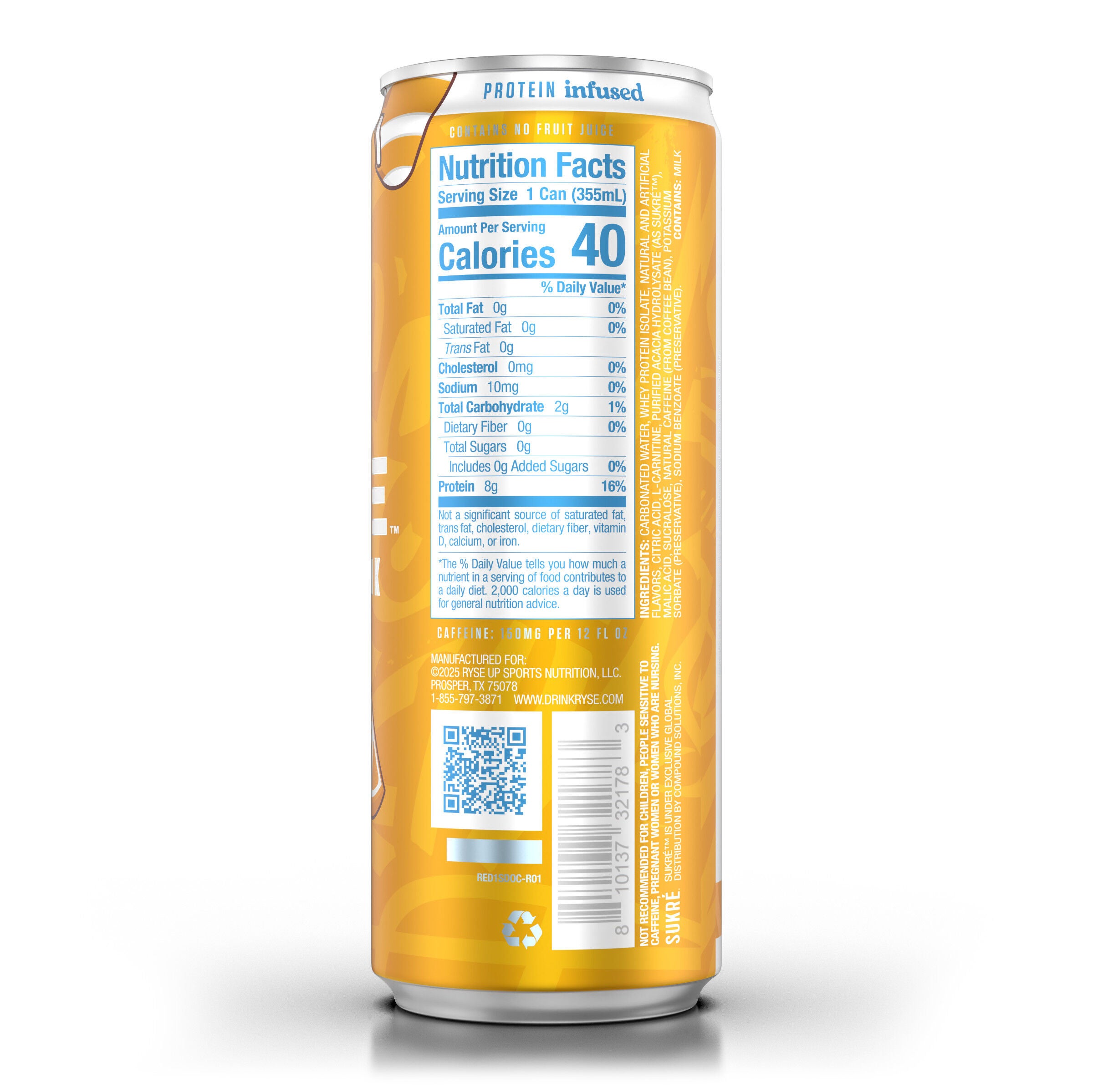 Energy Drink - Orange Cream - 12 fl oz. (12 Cans)