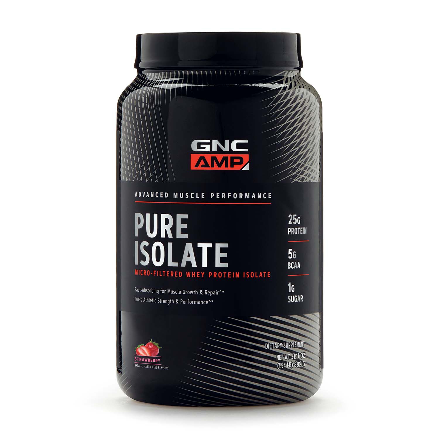 Gnc Amp Pure Whey Isolate Protein Strawberry Gnc
