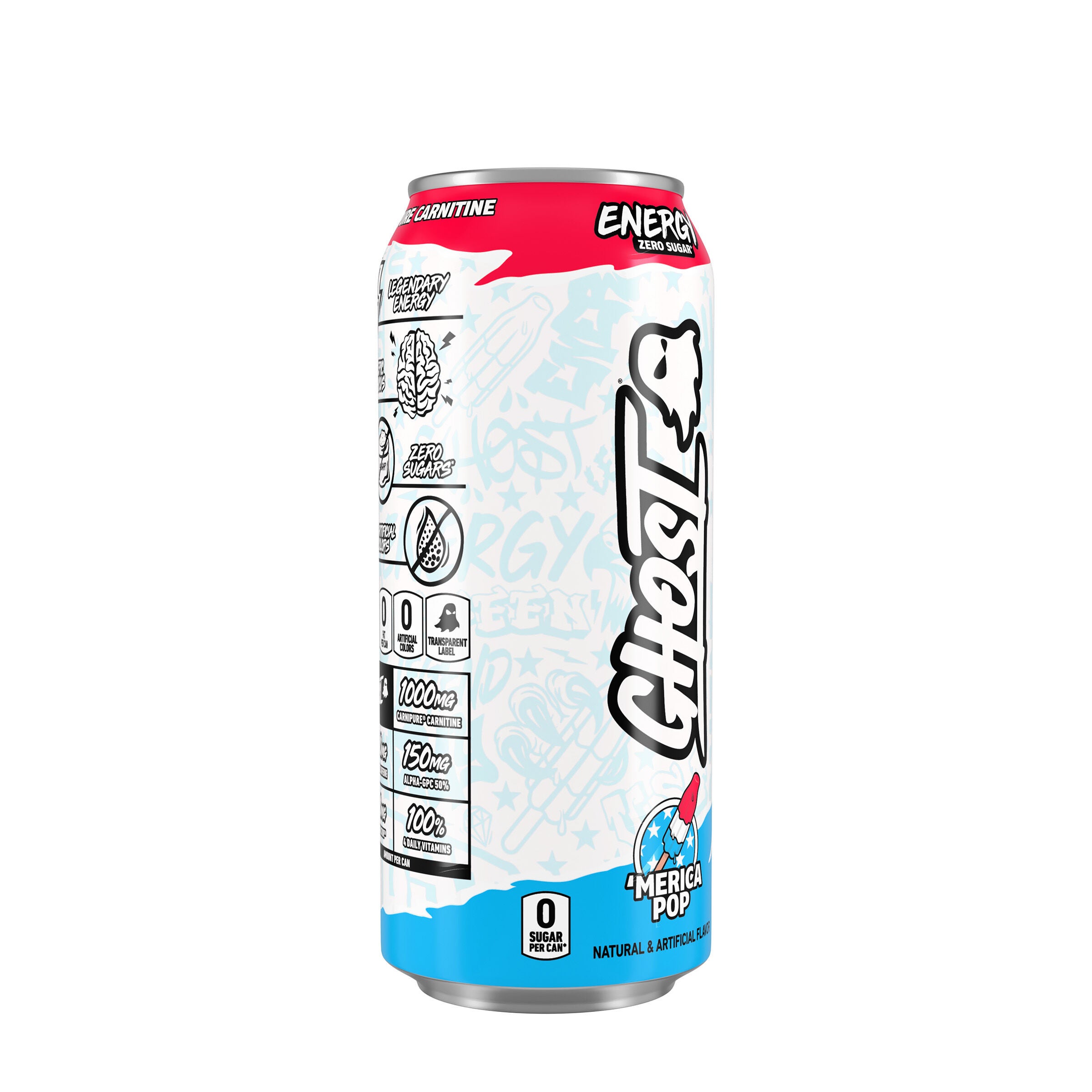 Energy Drink - 'Merica Pop - 16oz. (12 Cans) 'Merica Pop | GNC
