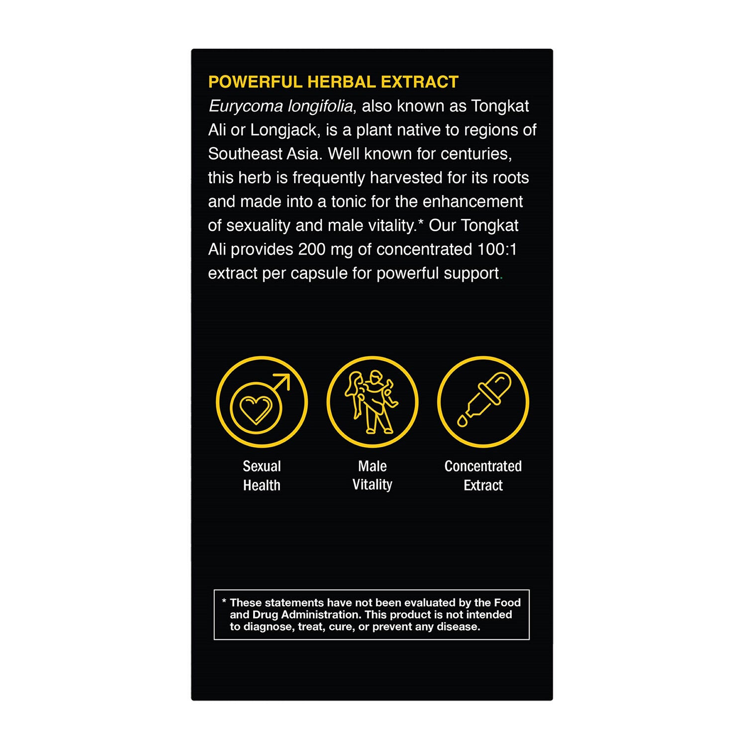 Tongkat Ali Longjack - 30 Capsules (30 Servings)  | GNC