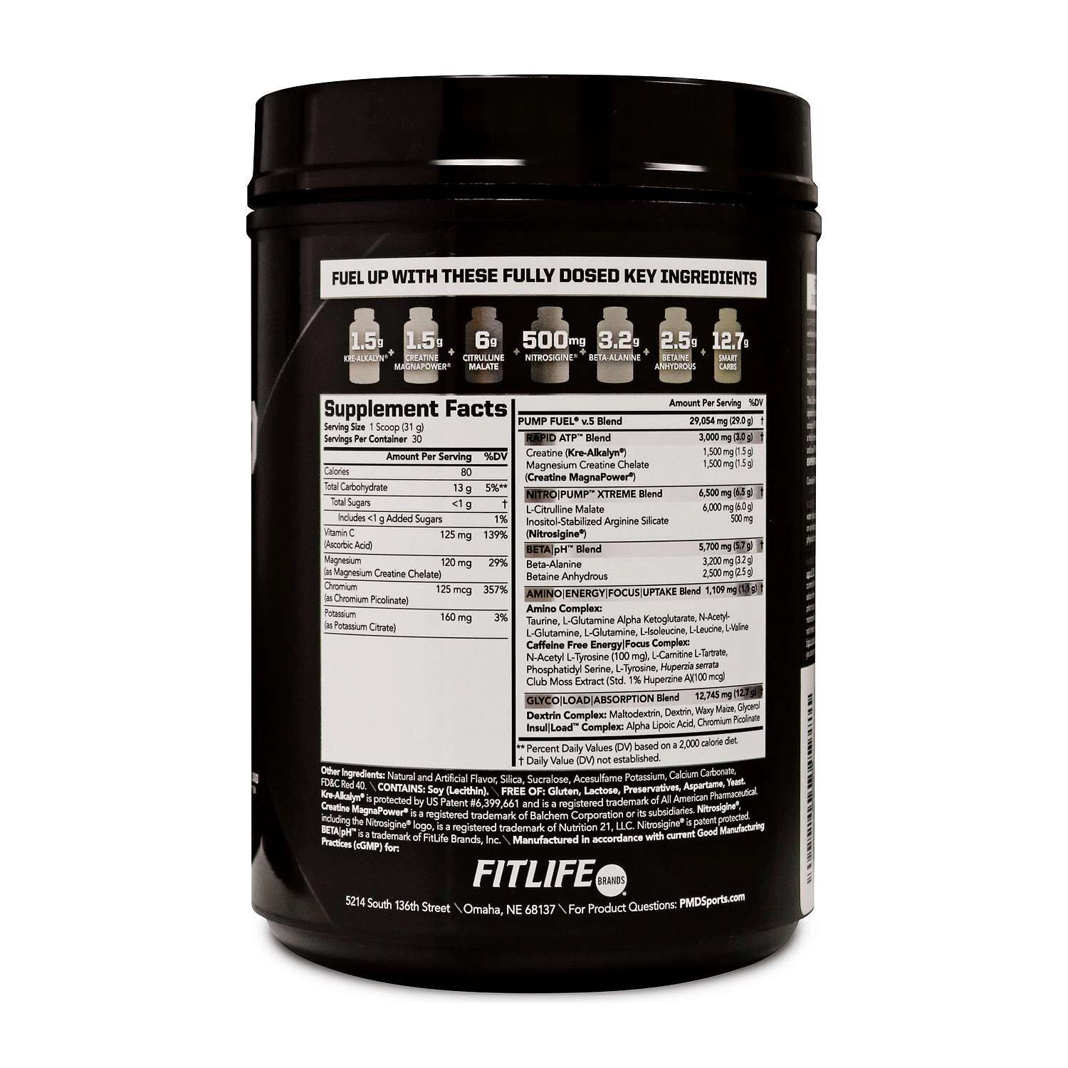 Ultra Pump Fuel&reg; Caffeine Free - Strawberry Limeade (30 Servings)