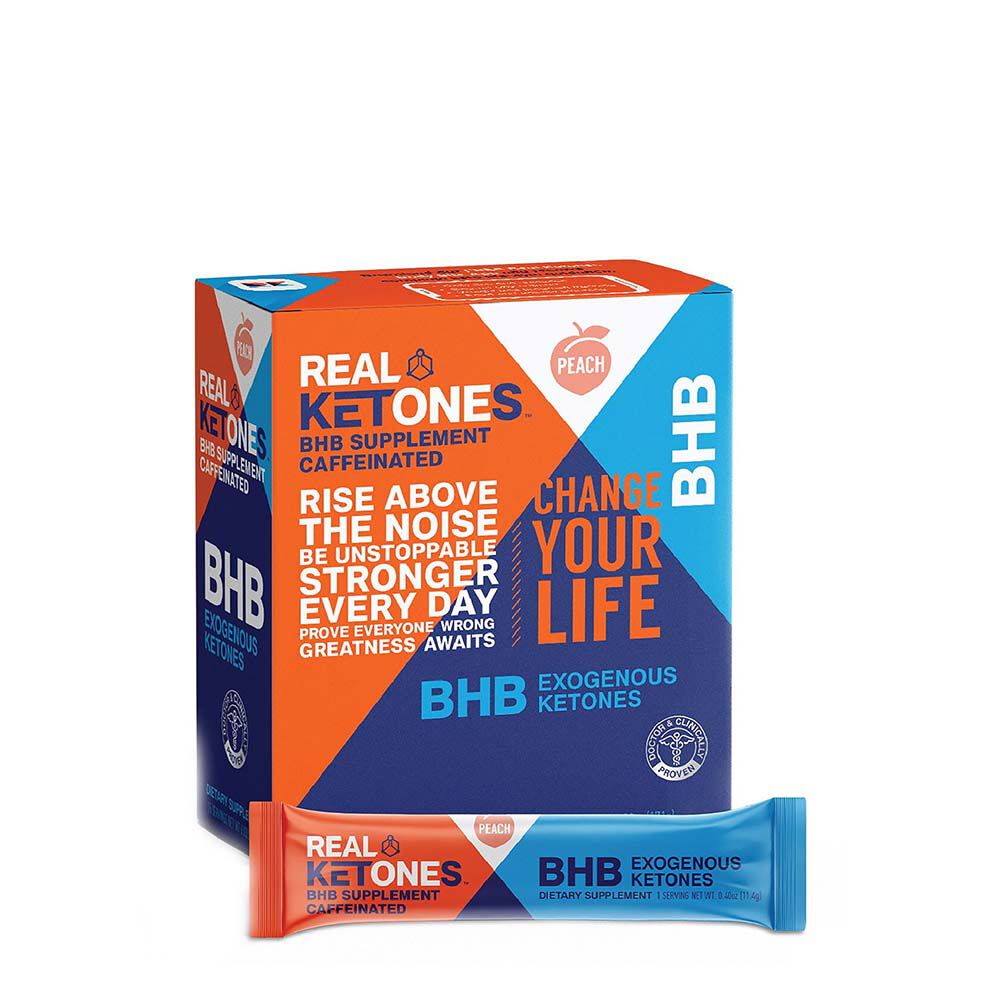 Real Ketones Bhb Supplement Caffeinated Peach Gnc