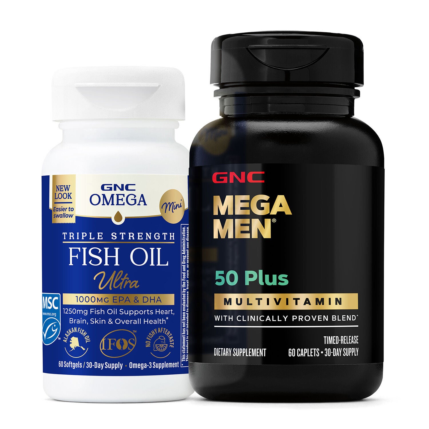 Mens 50+ Vitamin & Fish Oil Bundle  | GNC