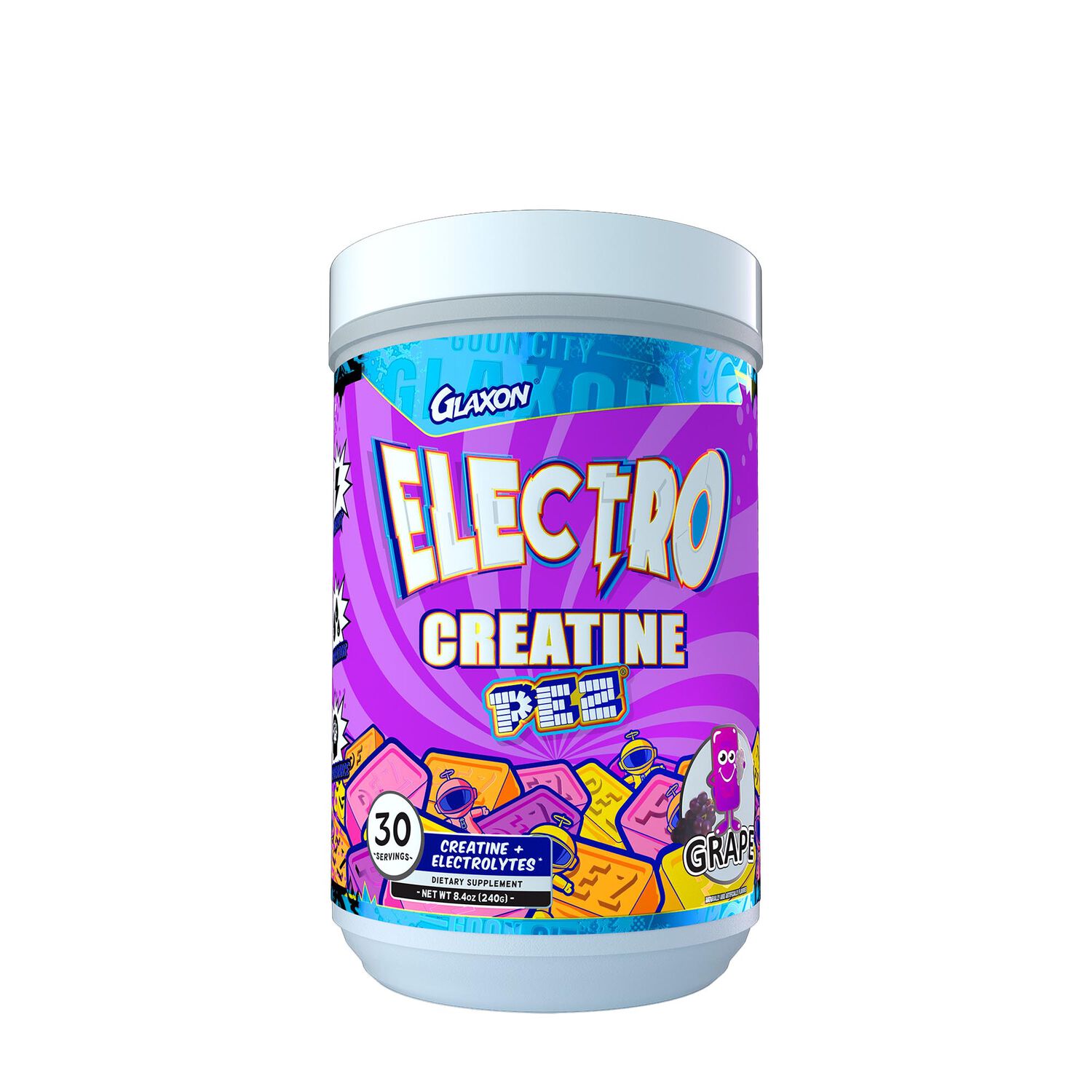 Electro Creatine + PEZ&reg; - Grape - 30 Servings  | GNC