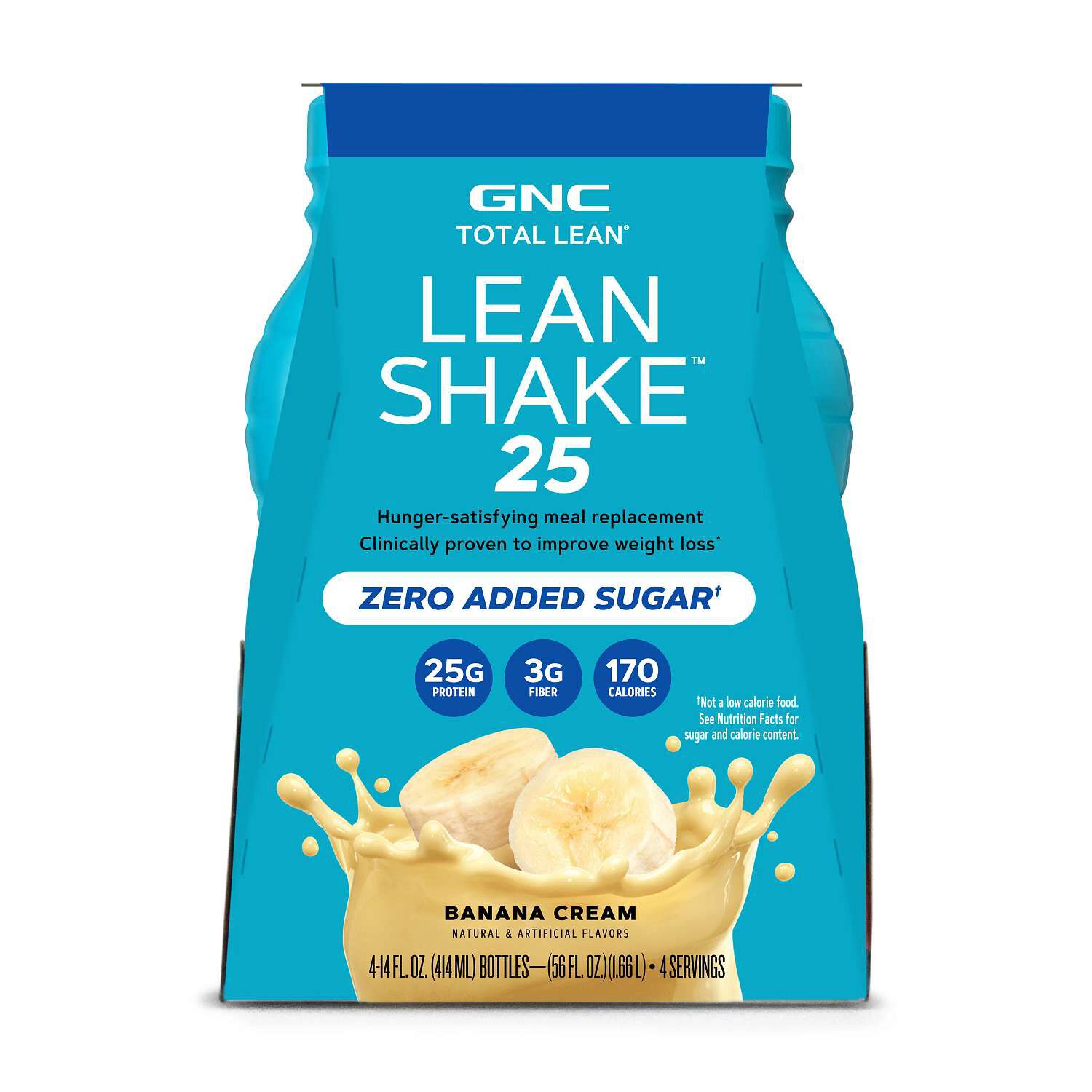 Lean Shake&trade; 25 - Banana Cream - 14oz. (4 Bottles) Banana Cream | GNC