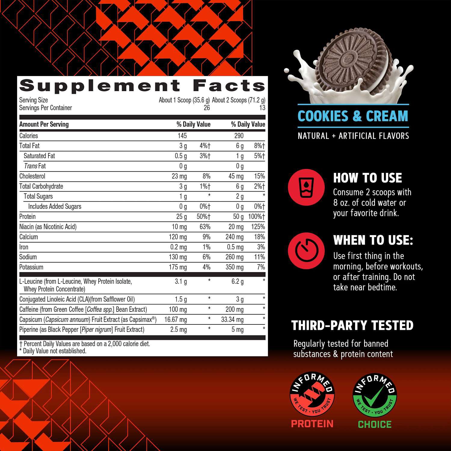 Wheybolic&reg; Ripped - Cookies & Cream (26 Servings)