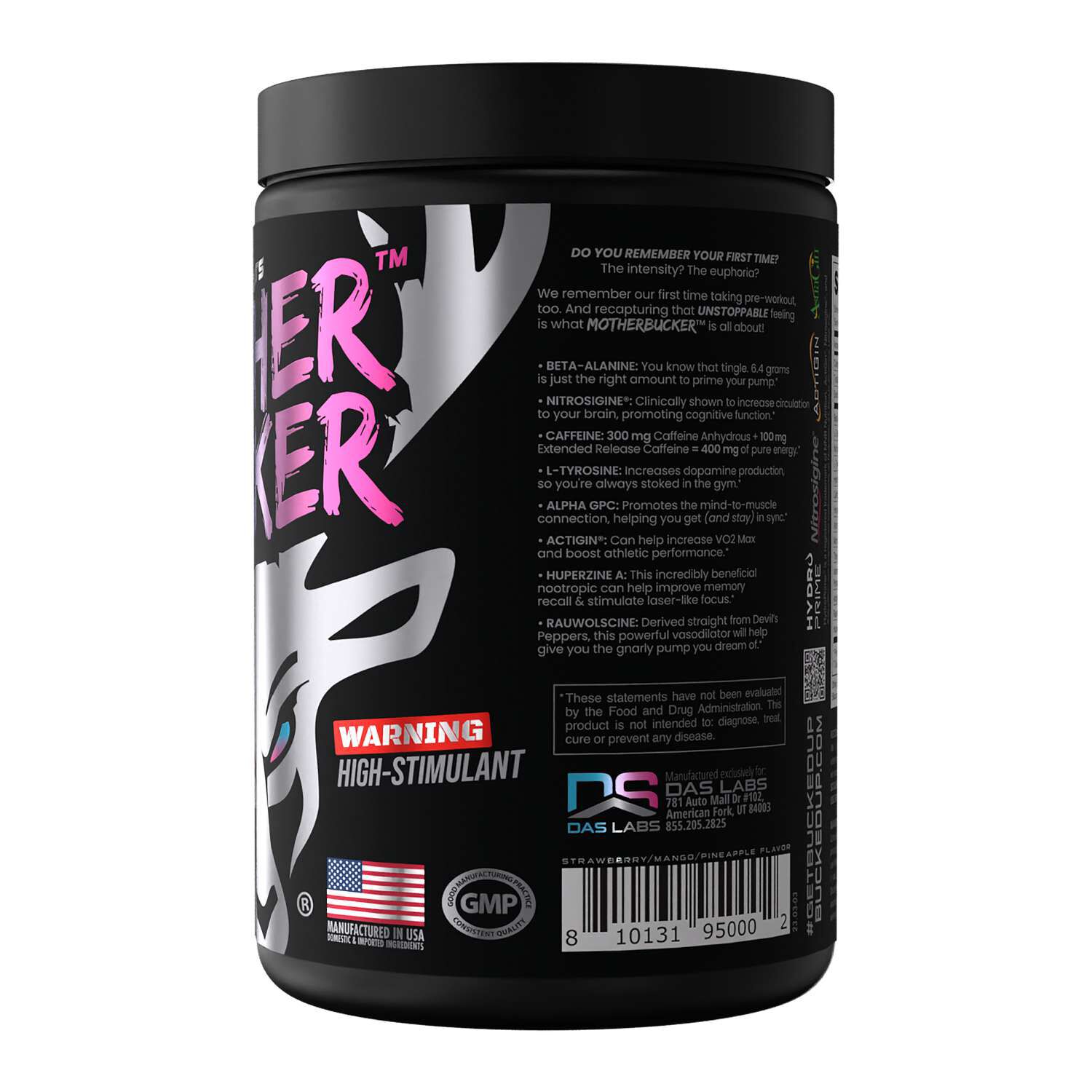 Mother Bucker&trade; Nootropic Pre-Workout - Miami (20 Servings)