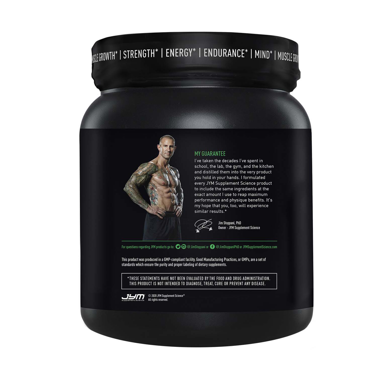 Pre-Workout with BCAA's PRE JYM Rainbow Sherbet JYM Supplement Science Creat 