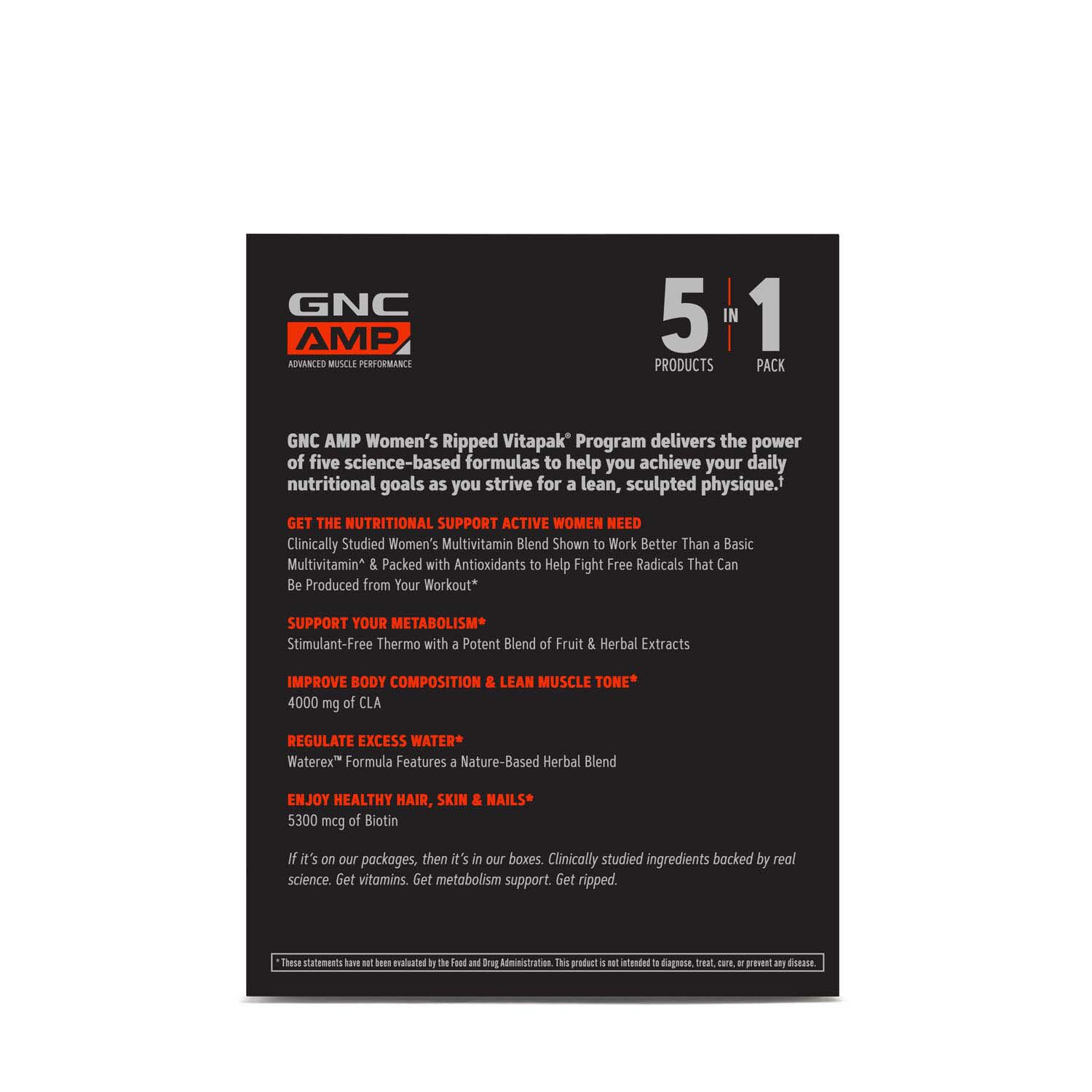 GNC AMP Women's Ripped VitaPak® Program 