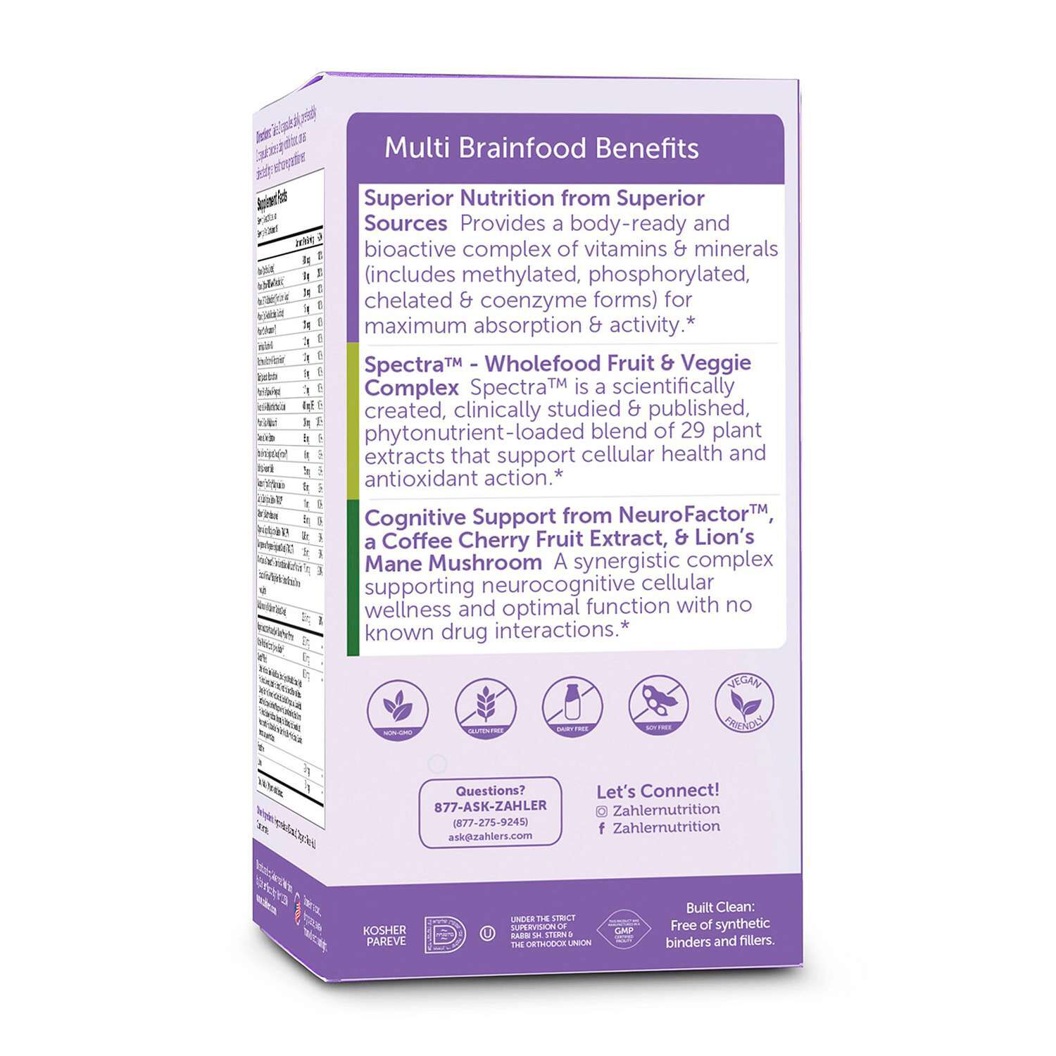 Multi Vitamin Brainfood - 60 Capsules (30 Servings)  | GNC