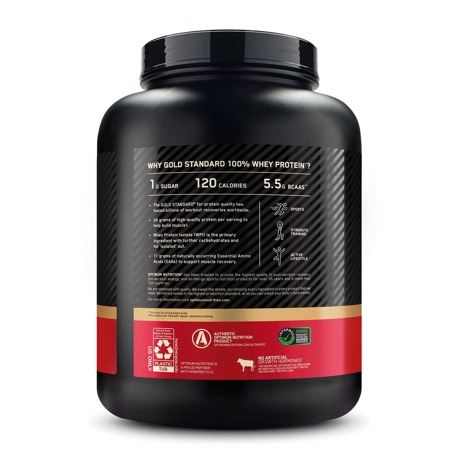 Gold Standard 100% Whey - Strawberry Banana (75 Servings) Strawberry Banana | GNC