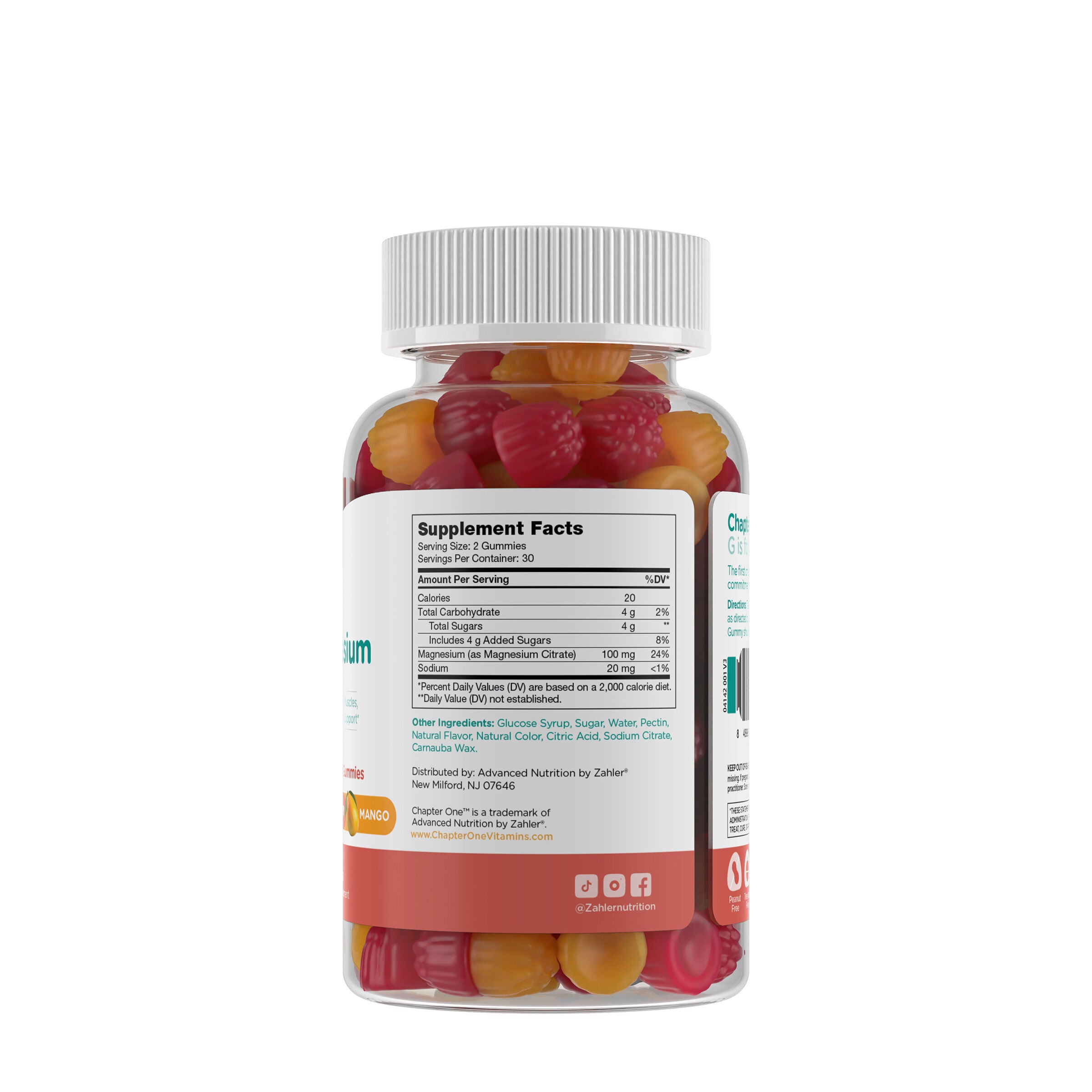 Chapter One&trade; M Is For Magnesium - Raspberry Mango - 60 Gummies (30 Servings)  | GNC