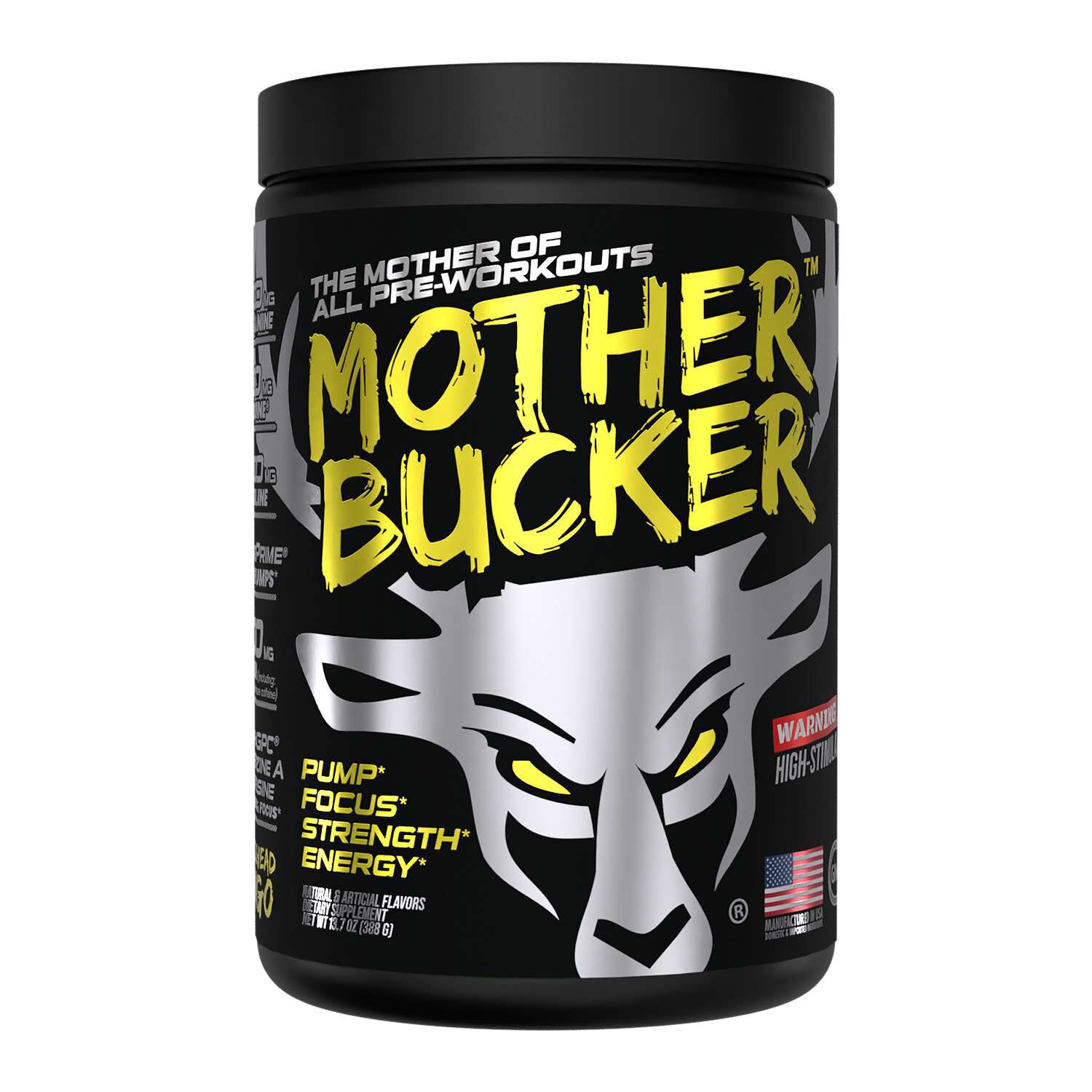 Mother Bucker&trade; Nootropic Pre-Workout - Musclehead Mango (20 Servings)