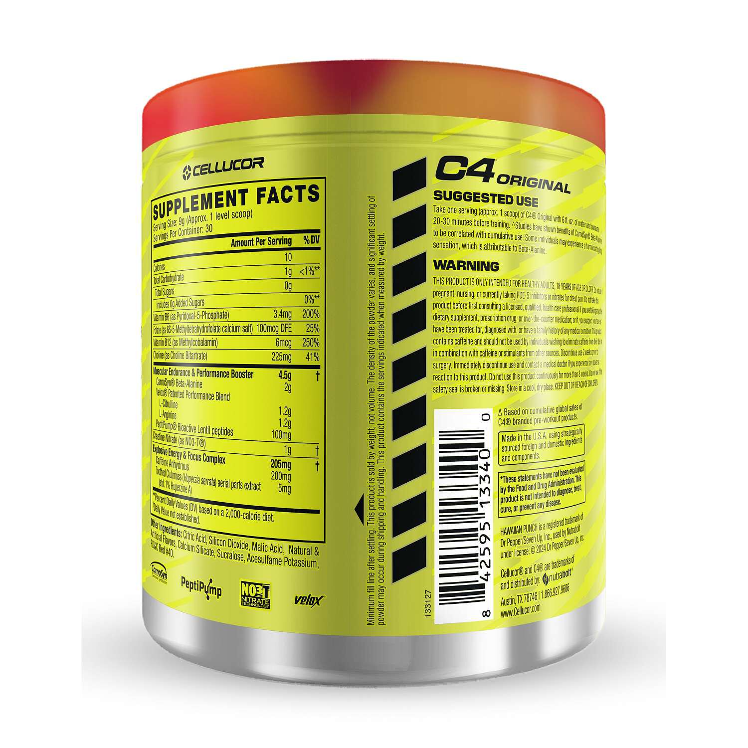 C4 Original Pre-Workout - Hawaiian Punch (30 Servings)