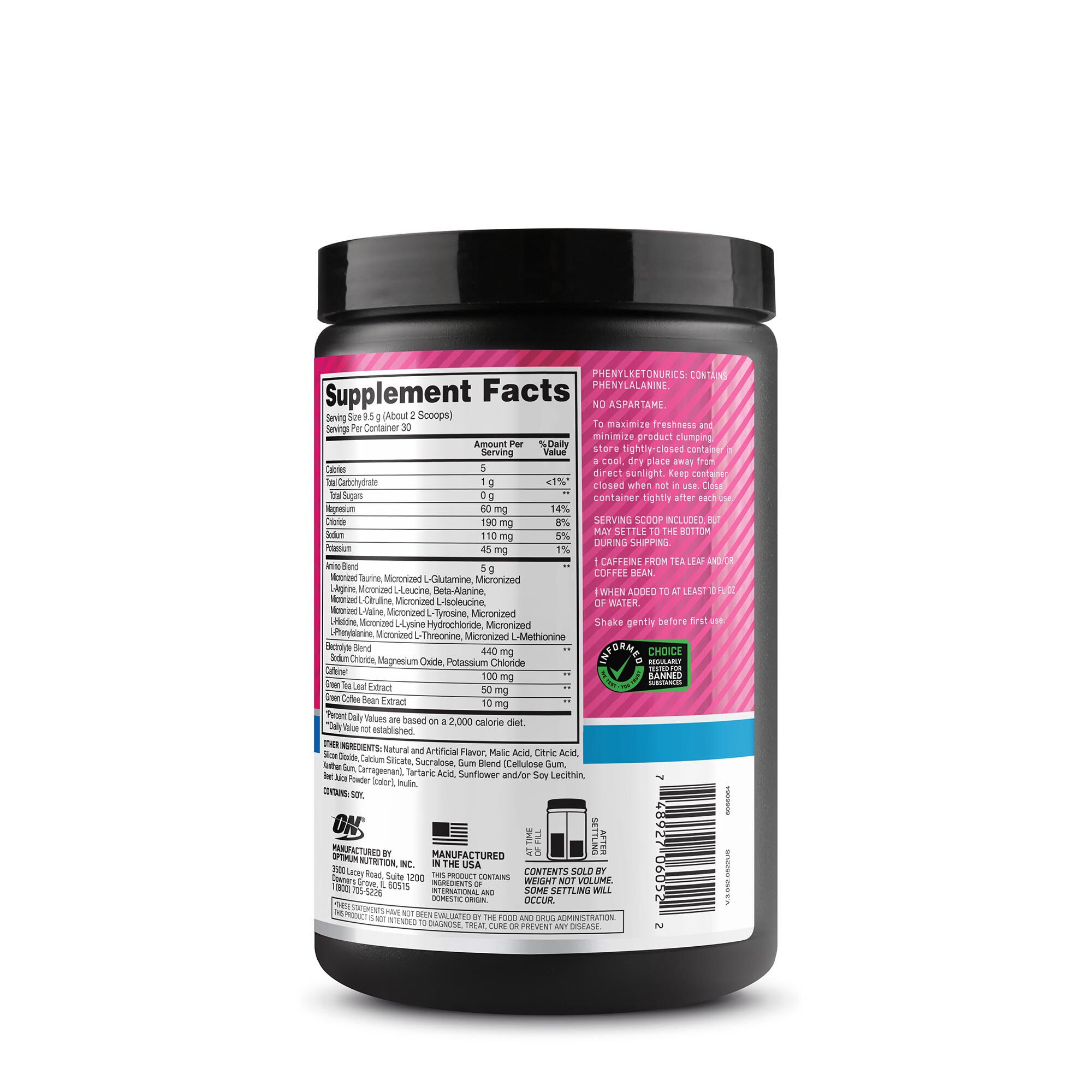 Essential AMIN.O. Energy + Electrolytes - Watermelon Splash&nbsp;(30 Servings) Watermelon Splash | GNC