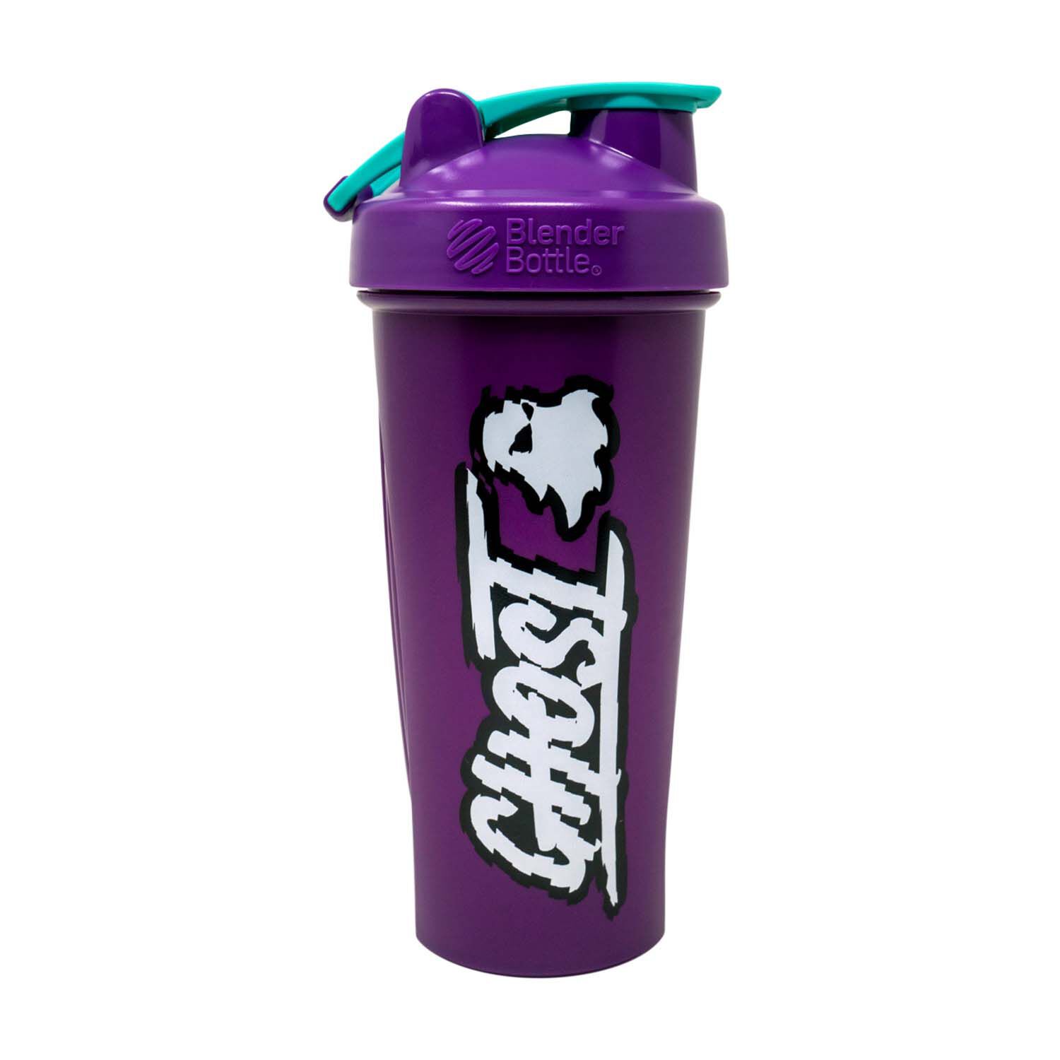 Ghost Purple Glitch Blender Bottle Protein Shaker Bottle