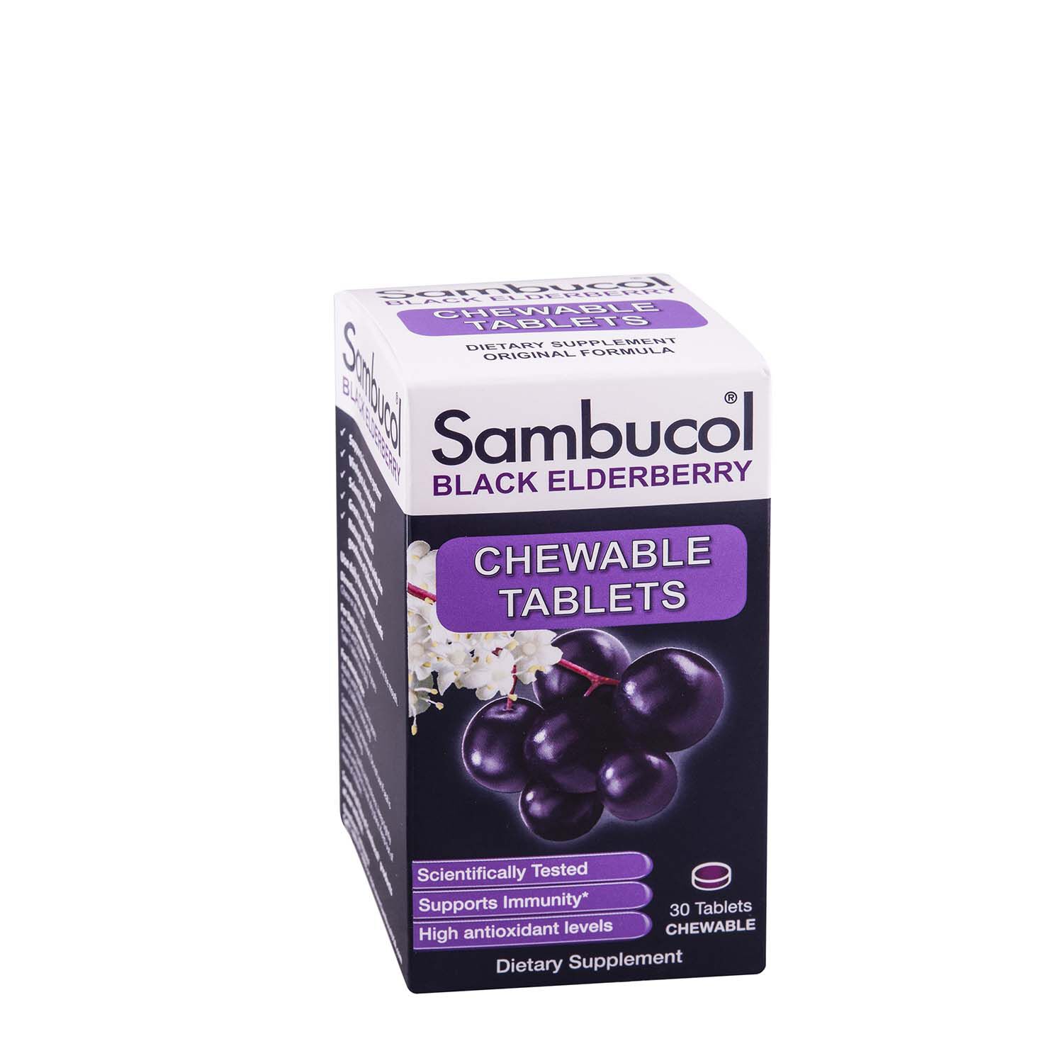 black elderberry chewable tablets