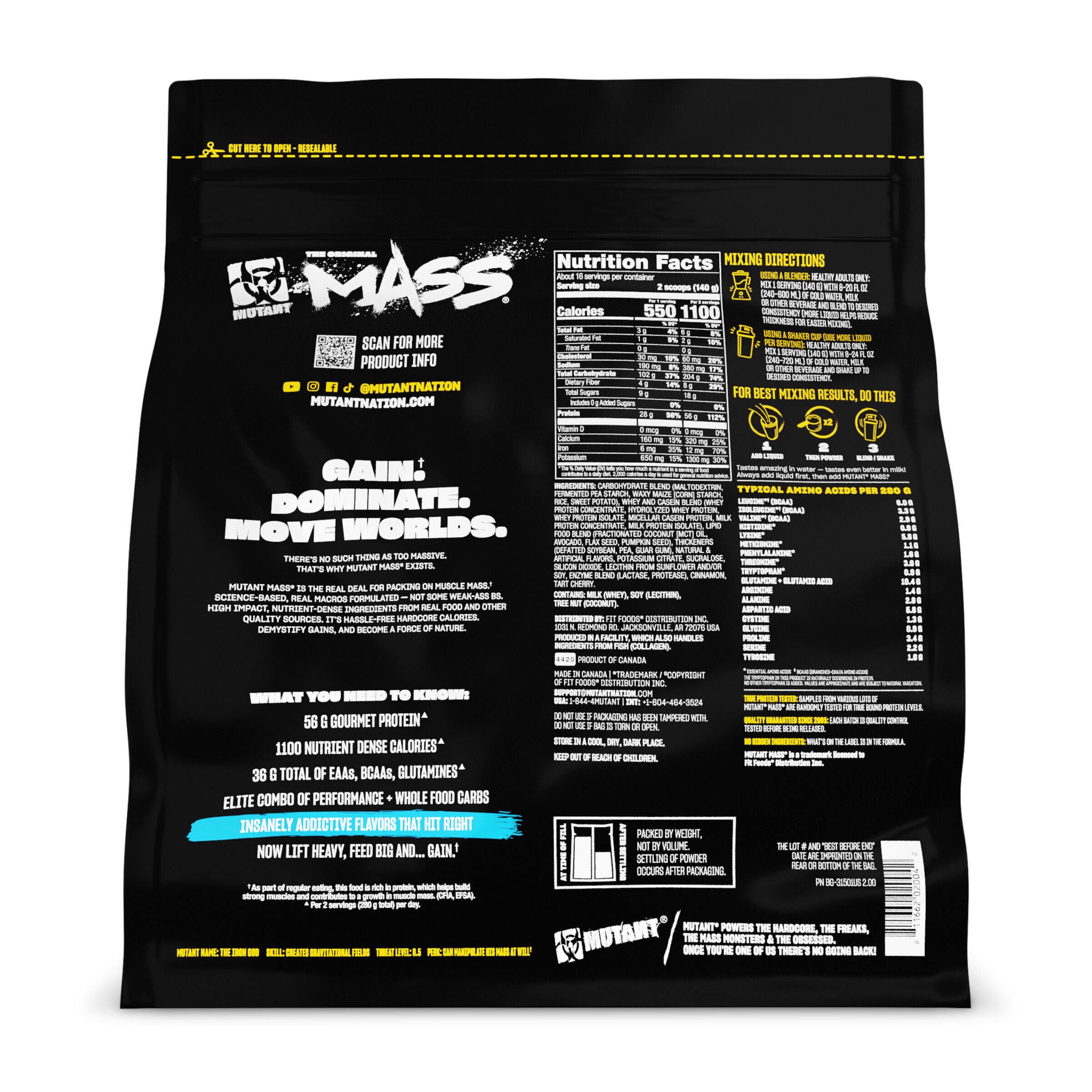 Mass Gainer - Vanilla Ice Cream (16 Servings)  | GNC