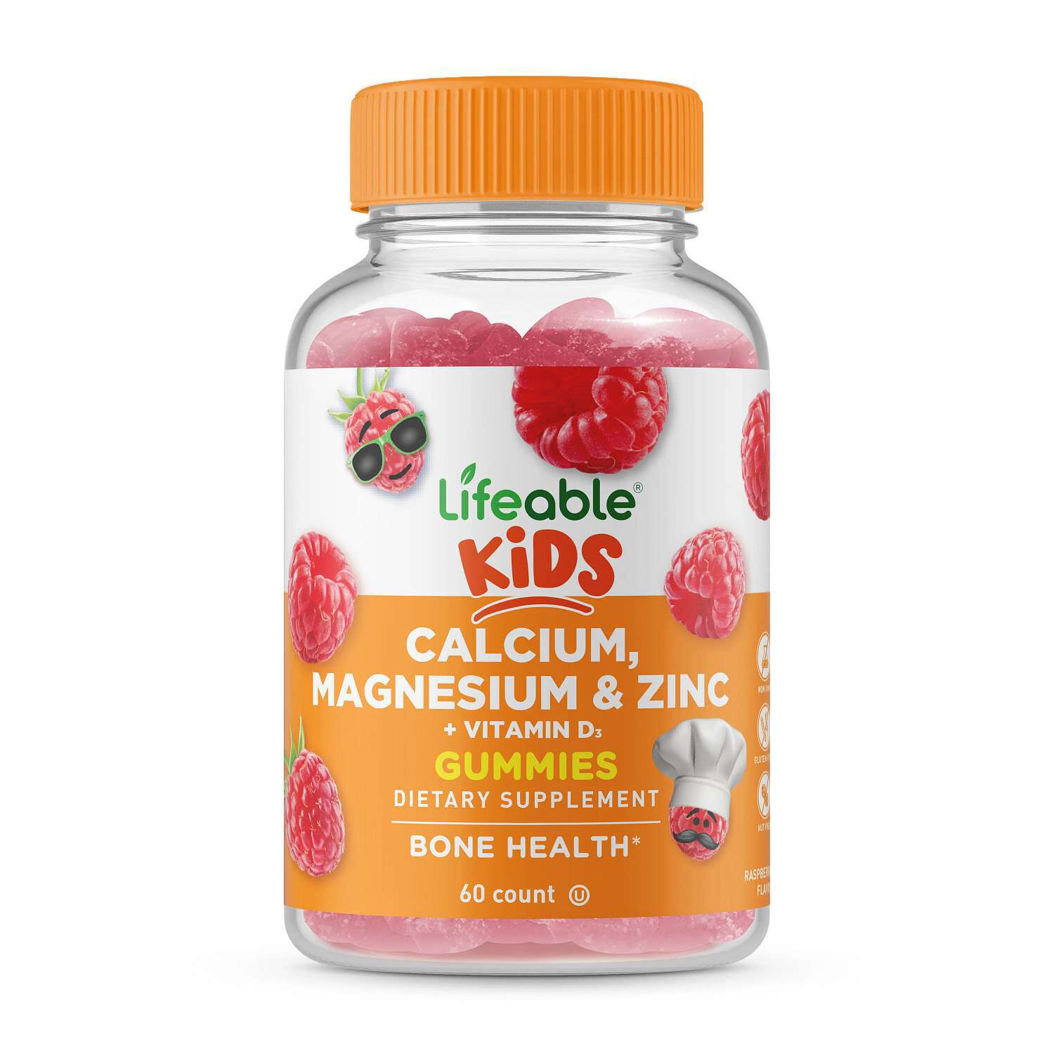 Kids Calcium Magnesium and Zinc - 60 Gummies (30 Servings)  | GNC
