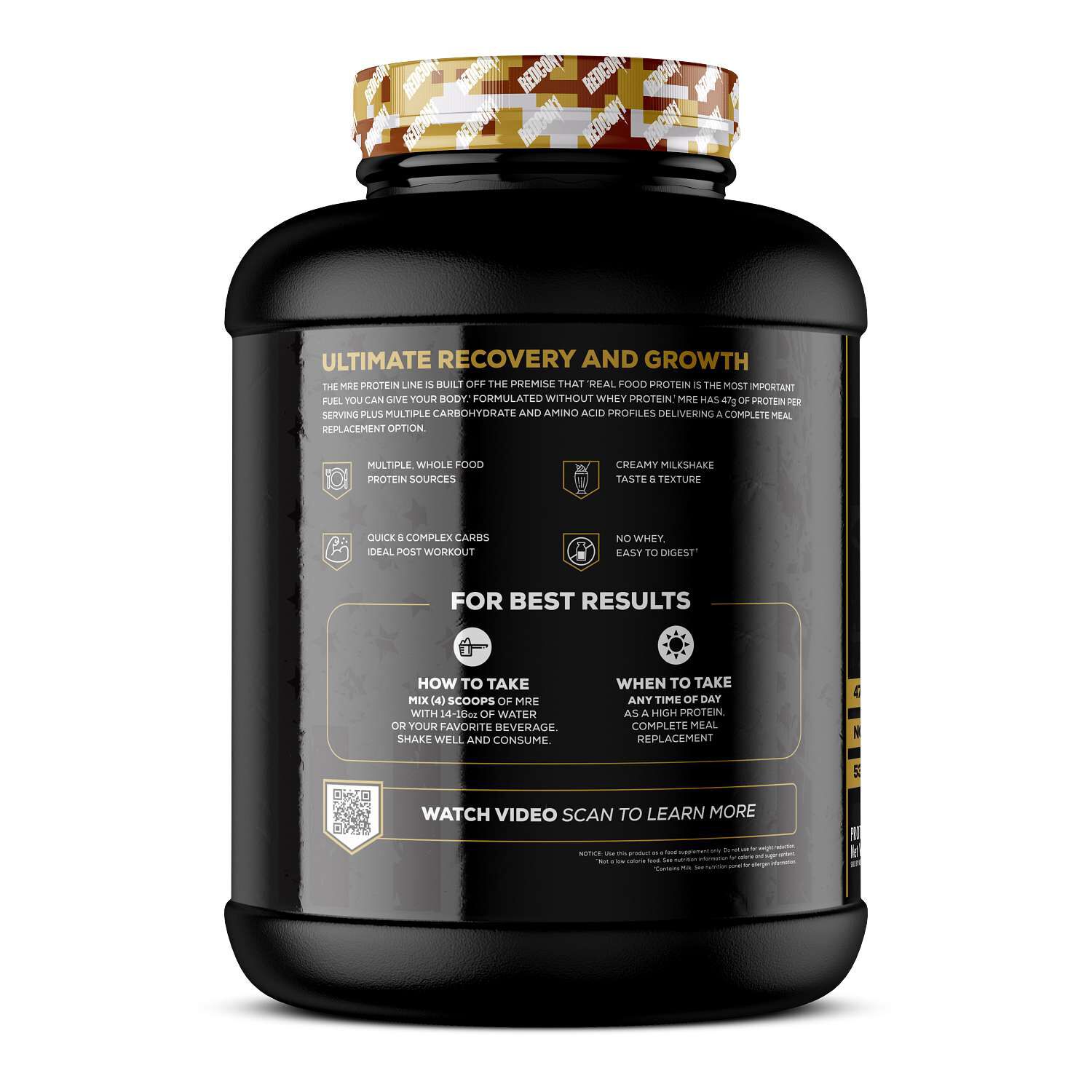 MRE Meal Replacement - Banana Nut Bread (25 Servings)