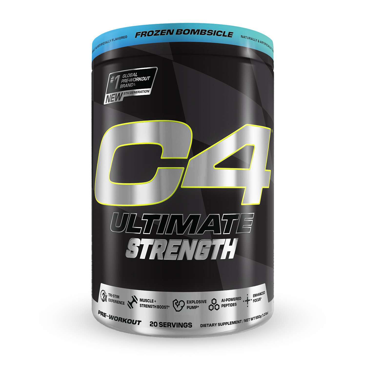 C4 Ultimate Strength Pre-Workout - Frozen Bombsicle (20 Servings)  | GNC