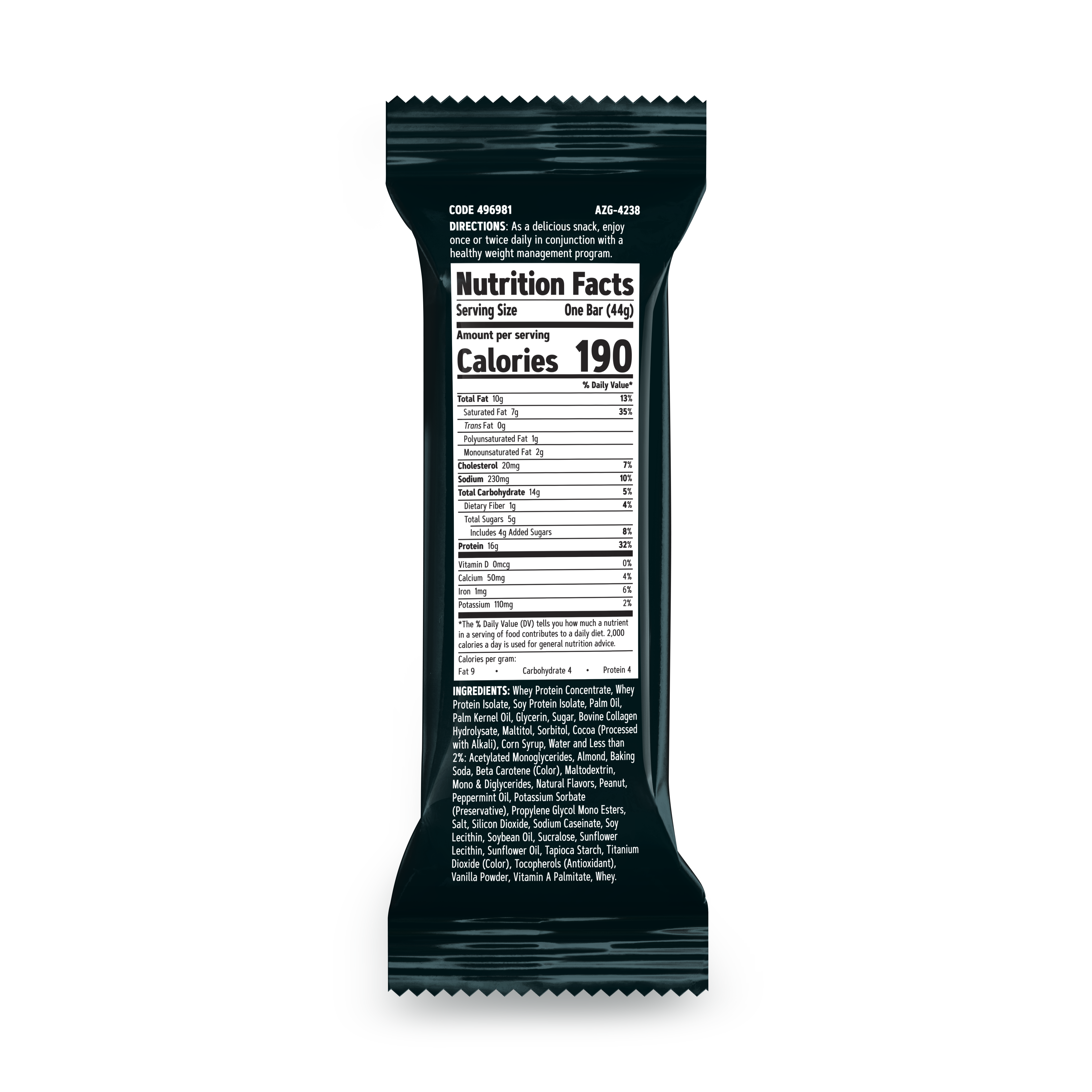 Layered Lean Bar - Chocolate Mint (9 Bars)