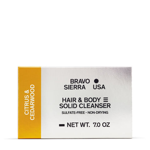Bravo Sierra Hair and Body Cleansing Soap Bar For Men Citrus and Cedarwood