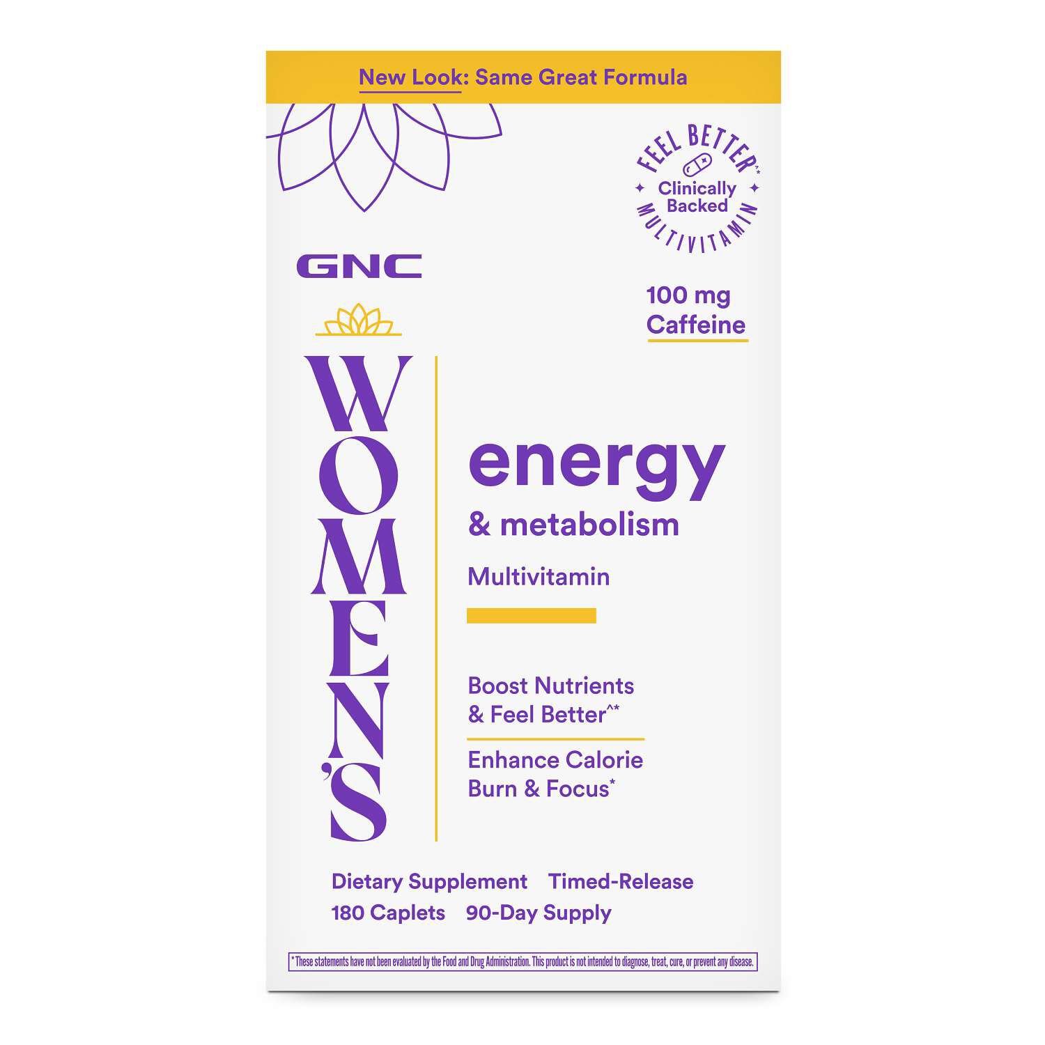 Energy & Metabolism Multivitamin V2 - 180 Caplets (90 Servings)