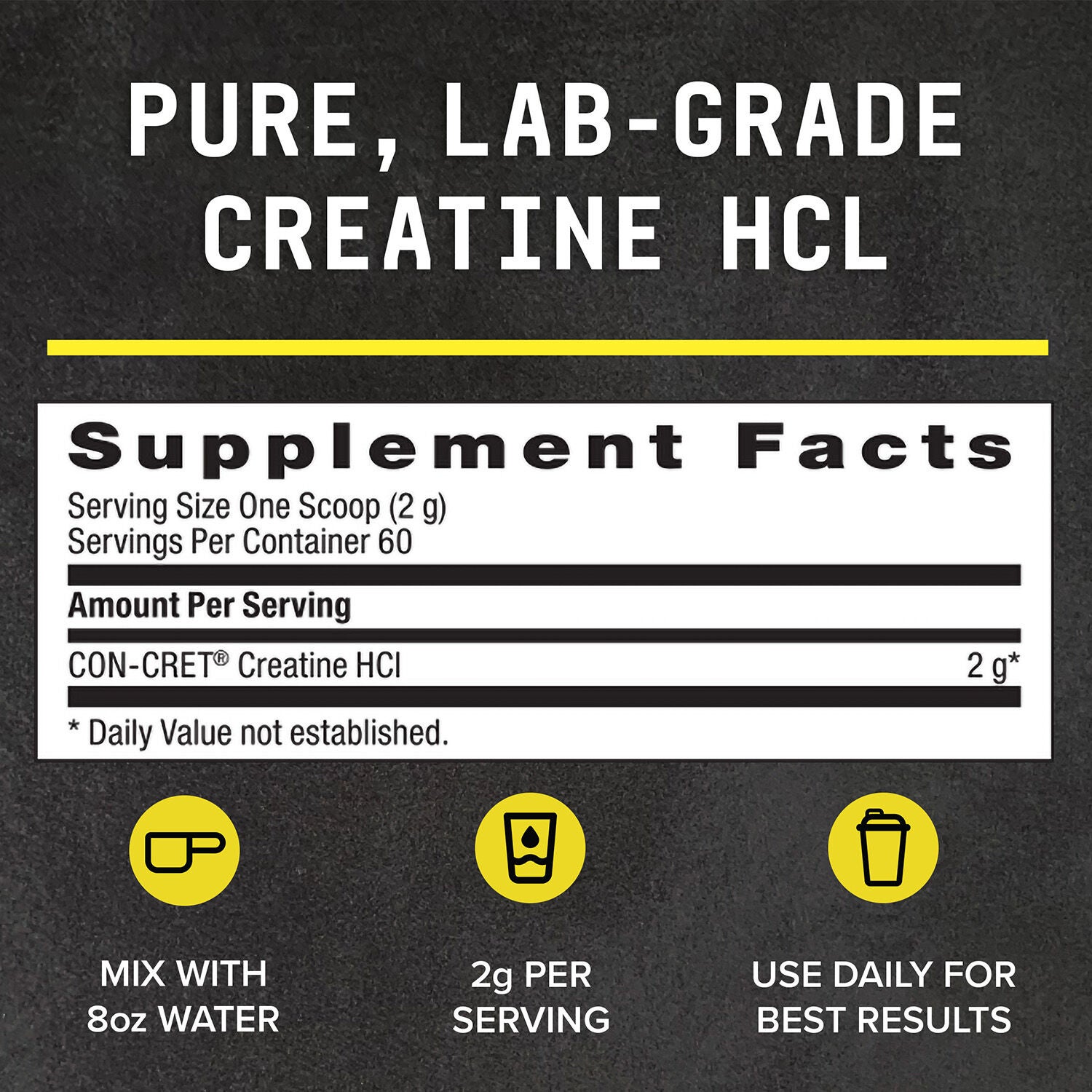 Chemistry Labs&trade; Creatine HCl (60 Servings)  | GNC