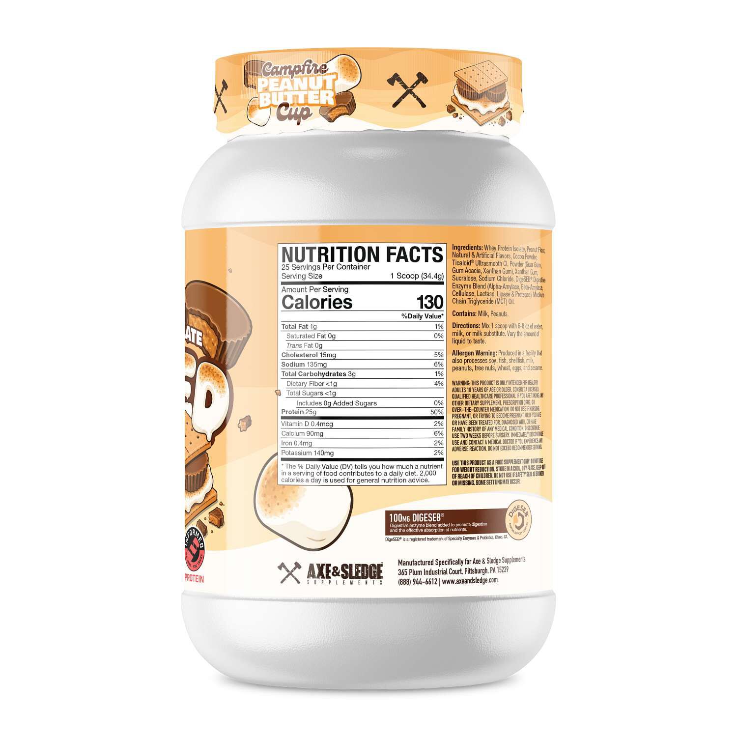 Farm Fed Protein - Campfire Peanut Butter Cup (25 Servings)