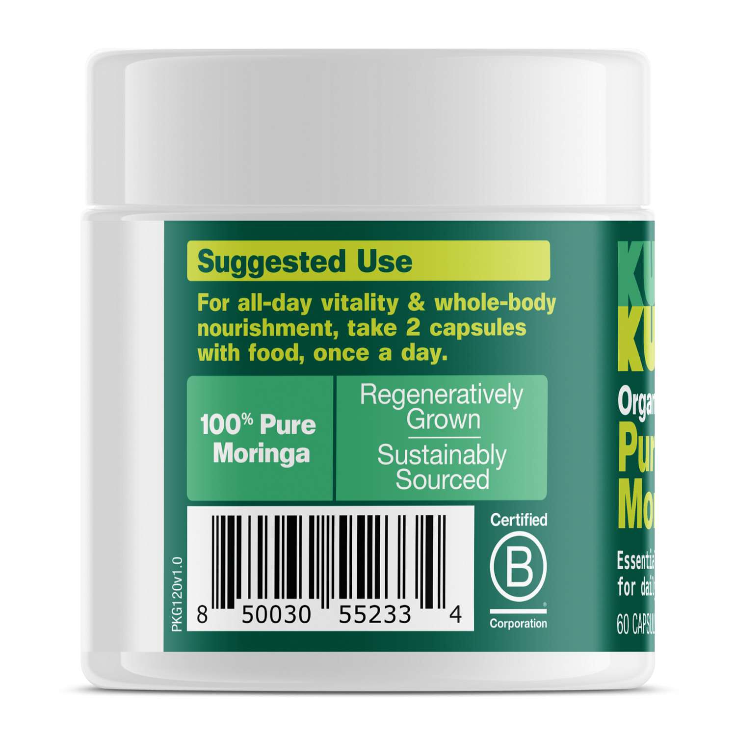 Pure Moringa Capsules - 60 Capsules - (30 Servings)  | GNC