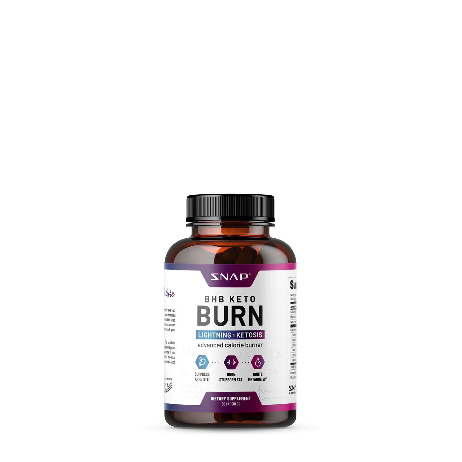 BHB Keto Burn Advanced Calorie Burner - 60 Capsules (30 Servings)  | GNC