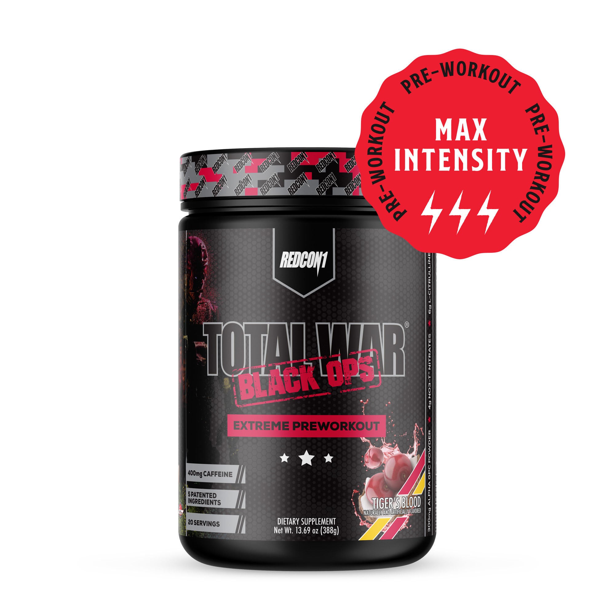 Total War&reg; Black Ops Extreme Pre-Workout - Tiger's Blood&nbsp;(20 Servings) Tiger's Blood | GNC