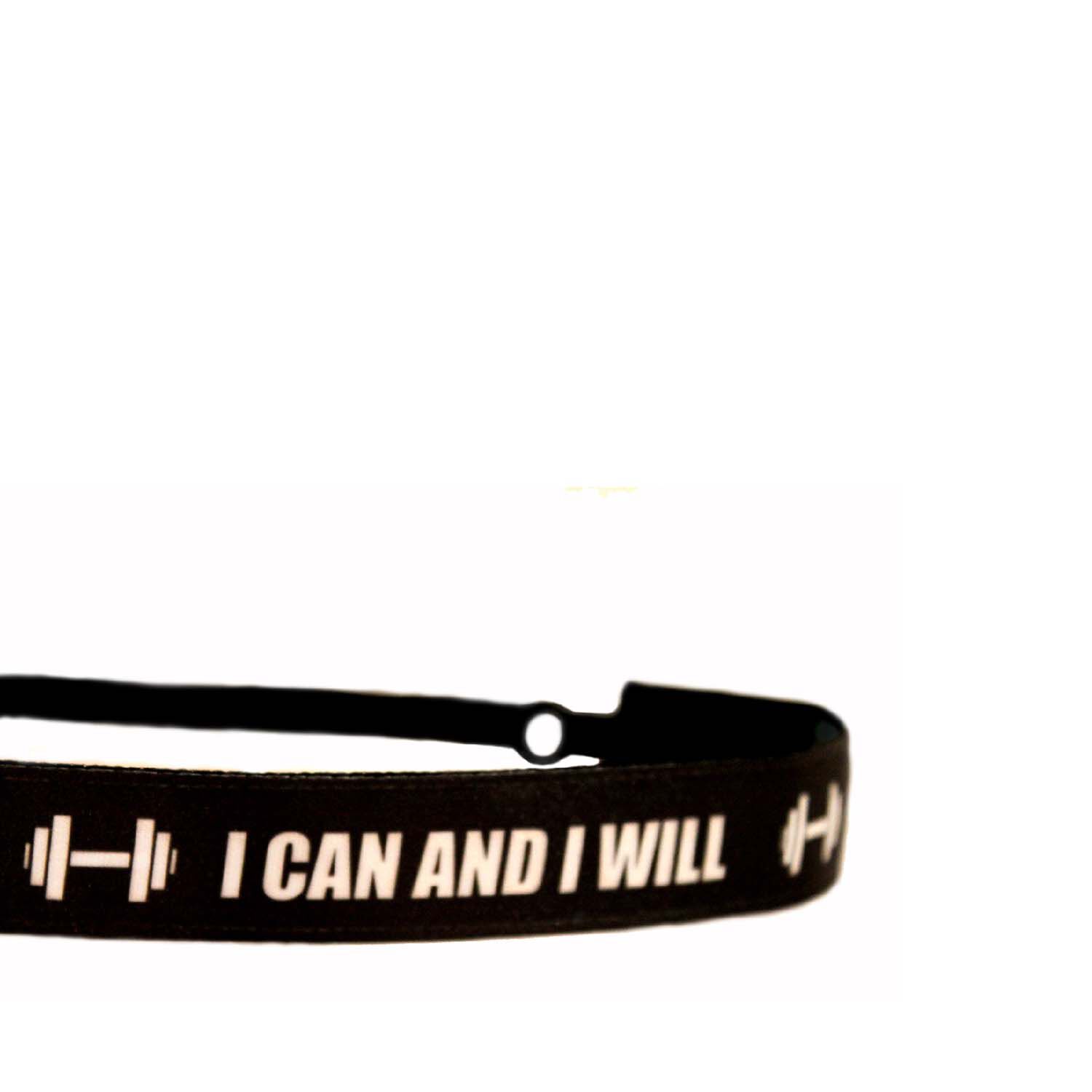 Active Adjustable Sport Headband - I Can I Will  | GNC