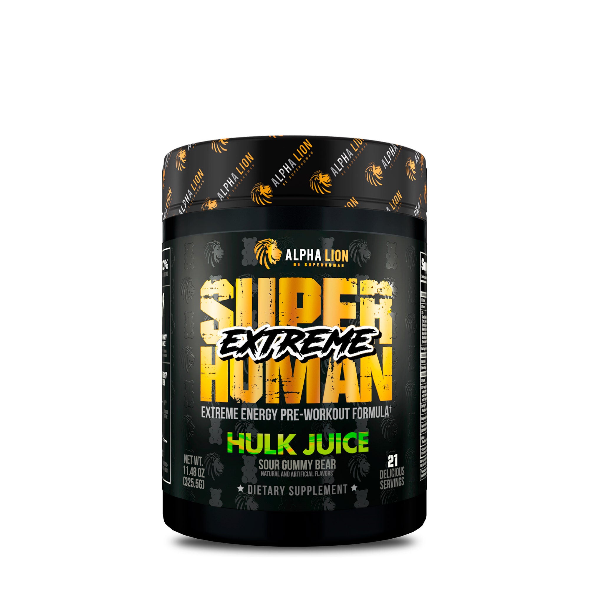 Superhuman Extreme - Sour Gummy Bear(21 Servings) Sour Gummy Bear | GNC