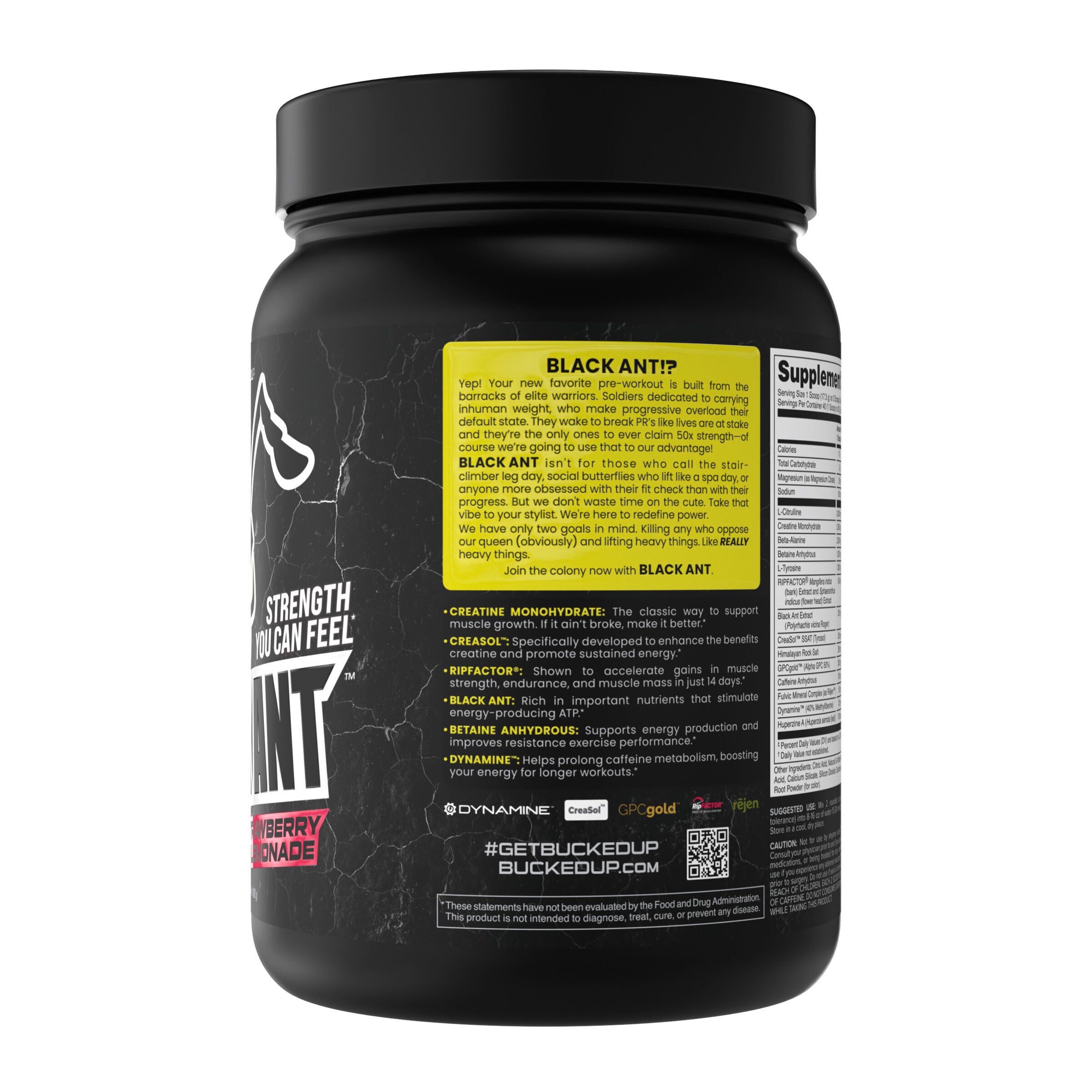 Black Ant Pre-Workout - Strawberry Lemonade (20 Servings)  | GNC