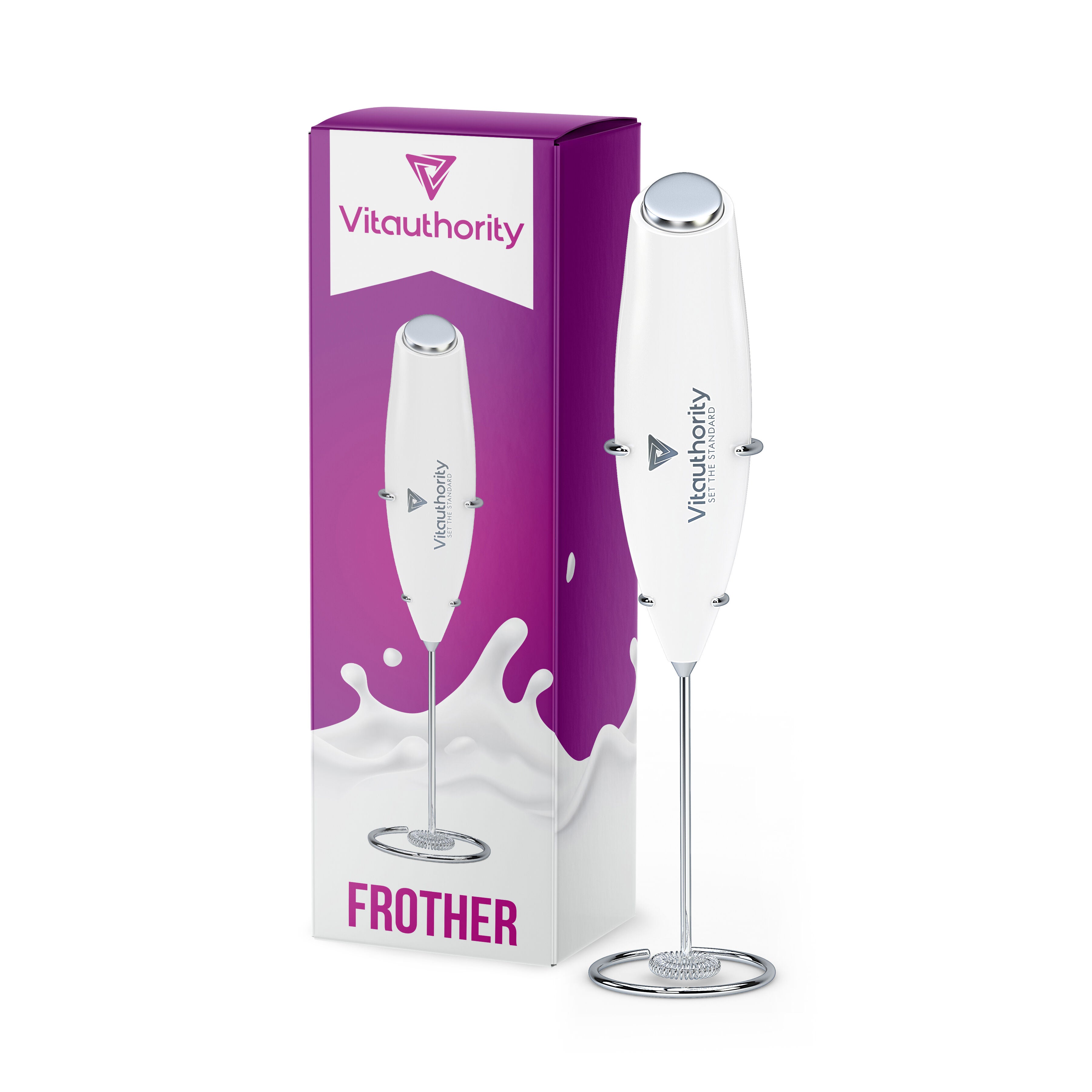 Instant™ Milk Frother, White