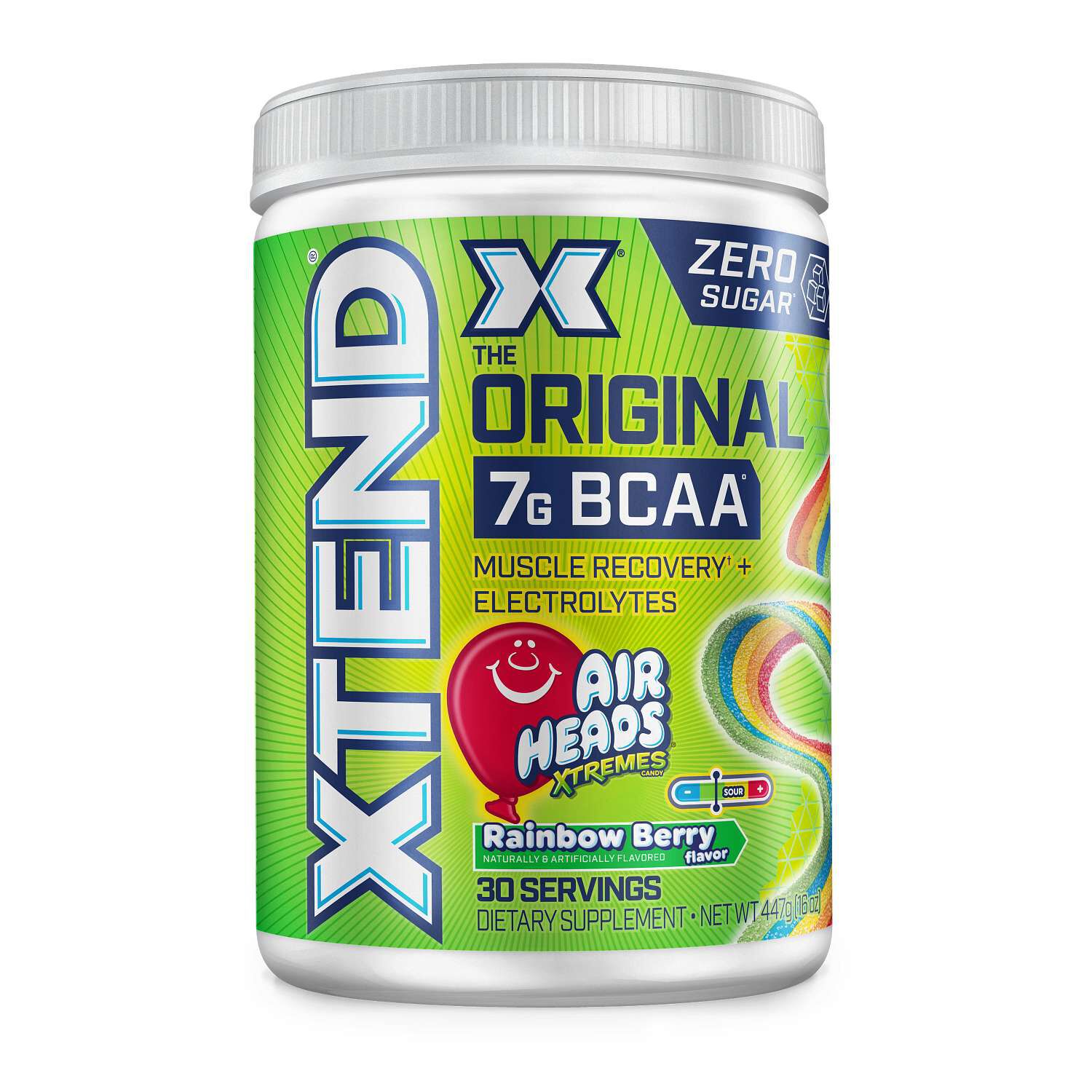 Original BCAA - Air Heads Xtremes Rainbow Berry (30 Servings) Air Heads&reg; Xtremes Rainbow Berry | GNC